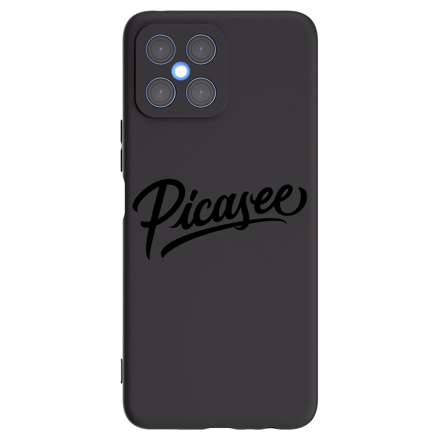 Picasee fekete szilikon tok az alábbi mobiltelefonokra Honor X8 4G - Picasee - old logo - black