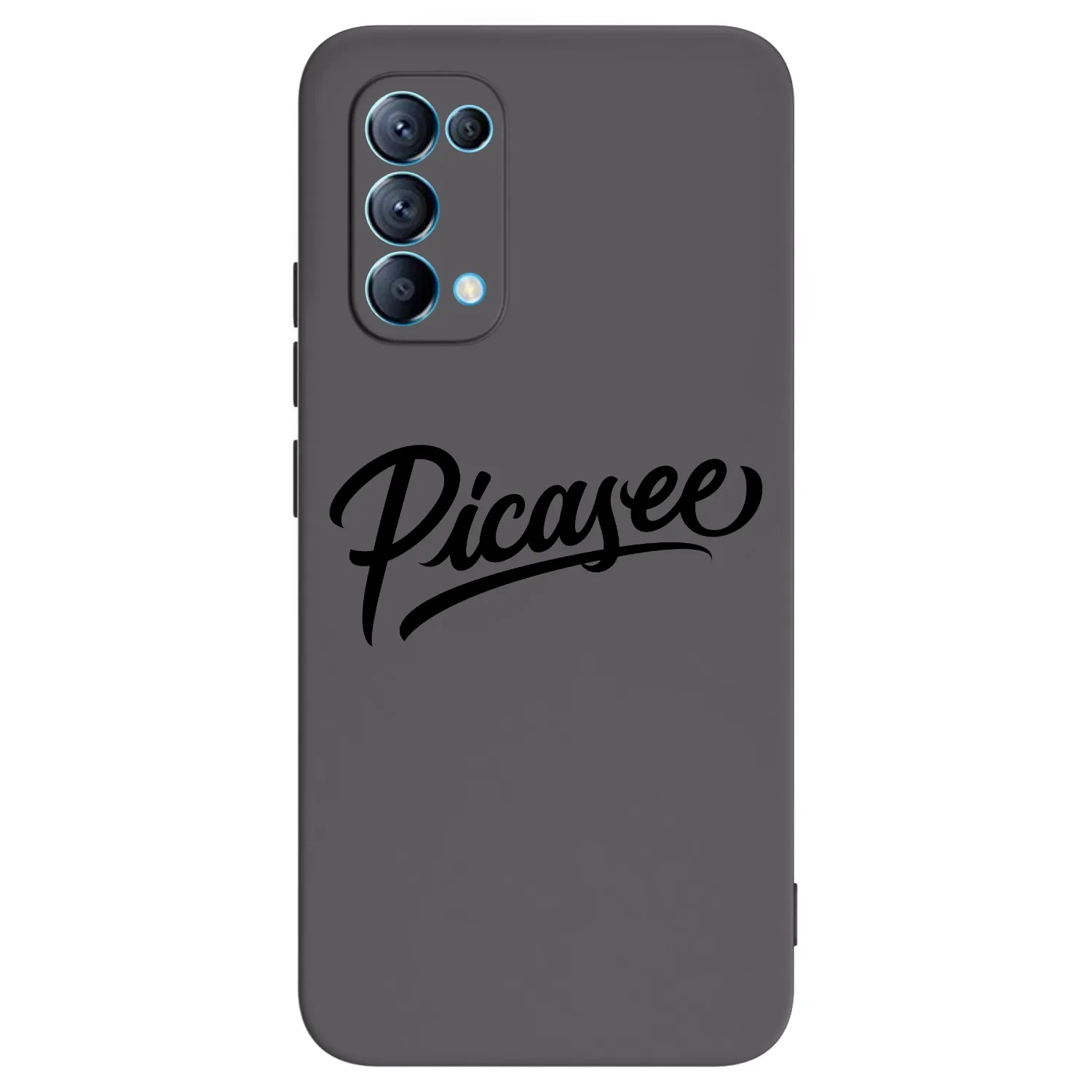 Picasee fekete szilikon tok az alábbi mobiltelefonokra OPPO Reno 5 5G - Picasee - old logo - black