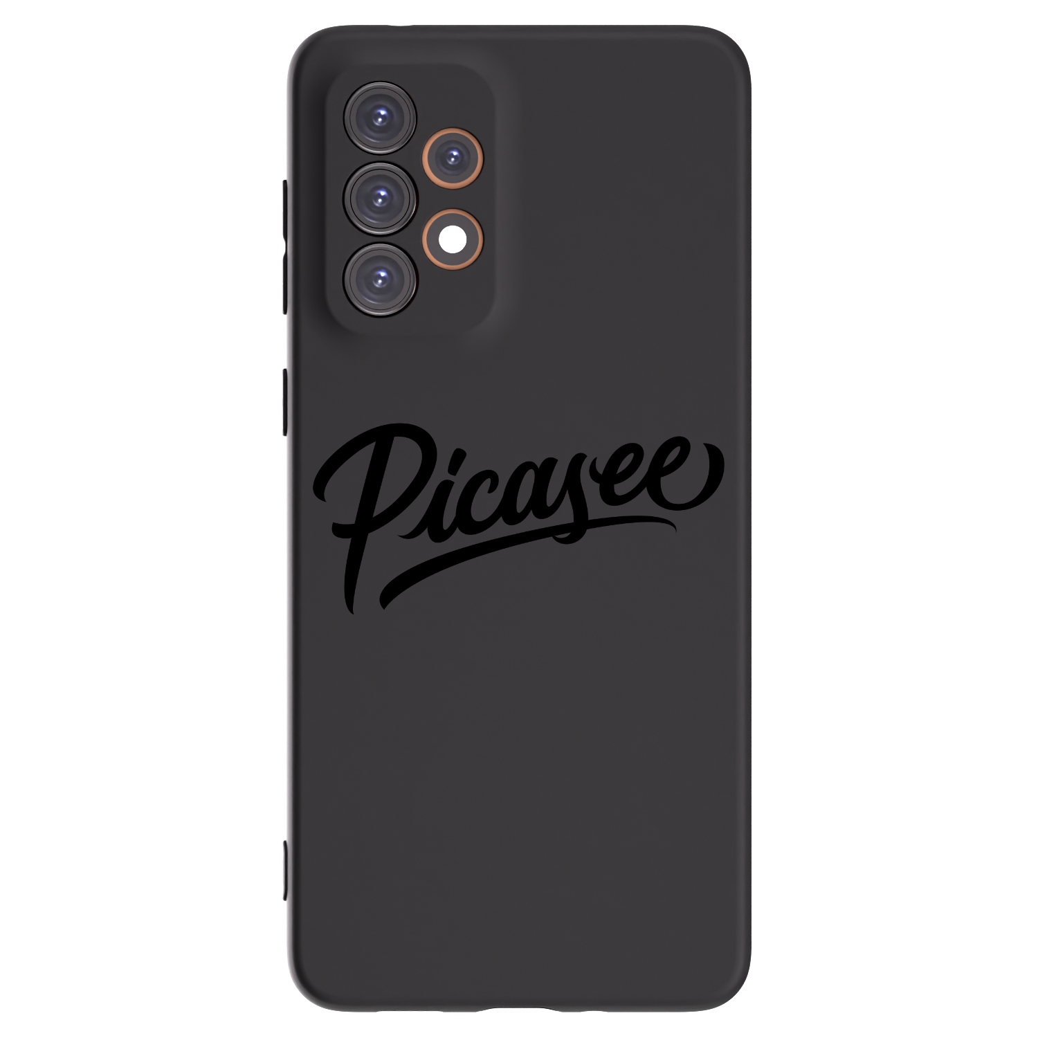 Picasee fekete szilikon tok az alábbi mobiltelefonokra Samsung Galaxy A33 5G A336 - Picasee - old logo - black