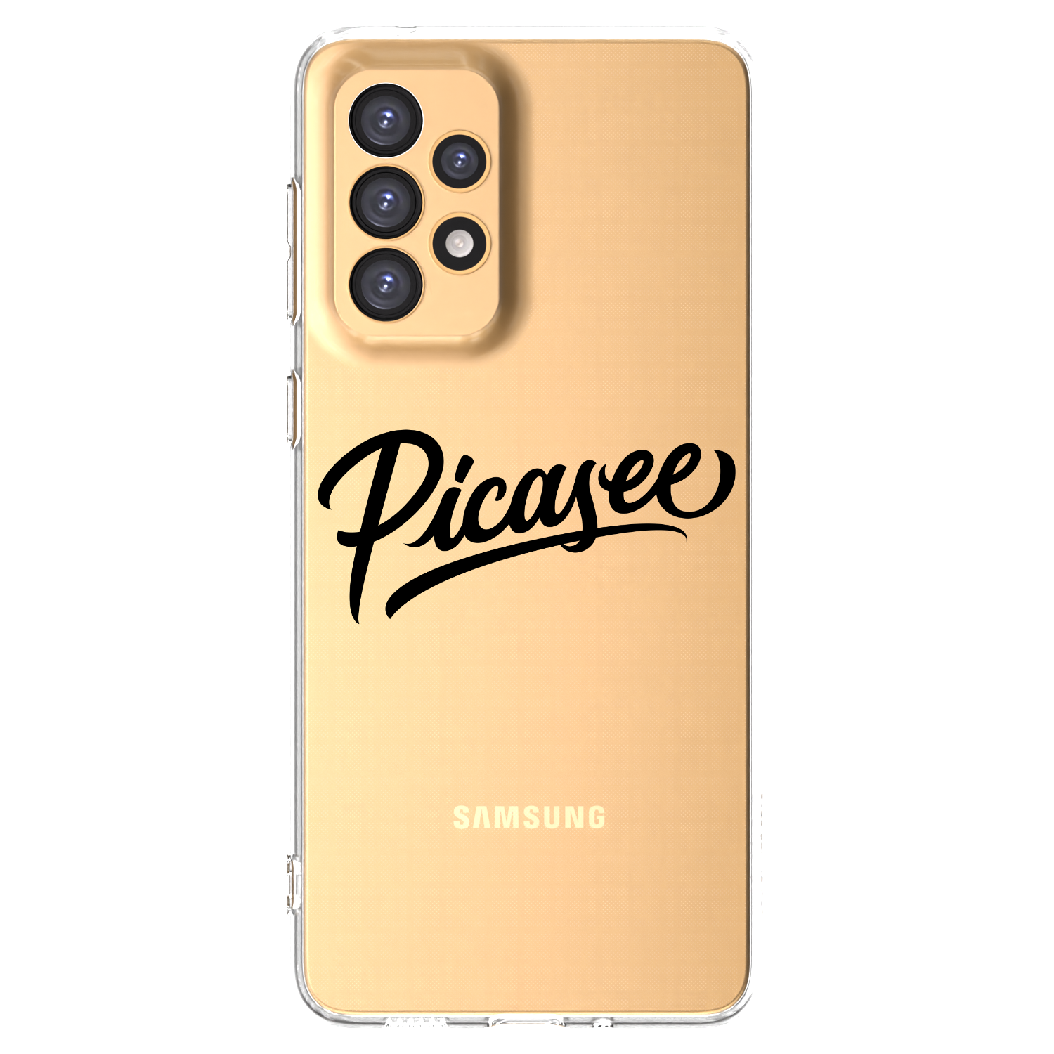 Picasee átlátszó szilikon tok az alábbi mobiltelefonokra Samsung Galaxy A33 5G A336 - Picasee - old logo - black