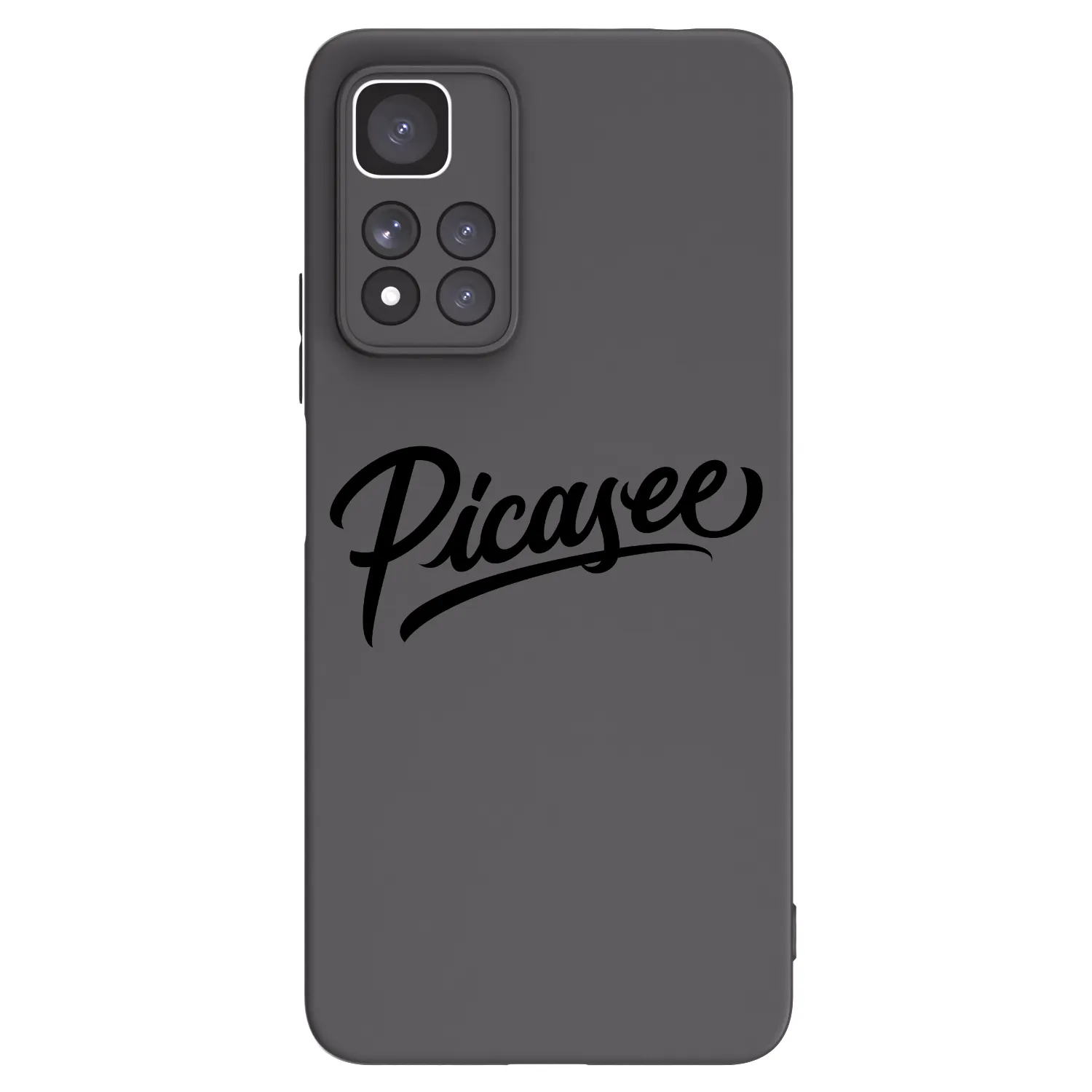 Picasee fekete szilikon tok az alábbi mobiltelefonokra Xiaomi Redmi Note 11 Pro+ 5G - Picasee - old logo - black