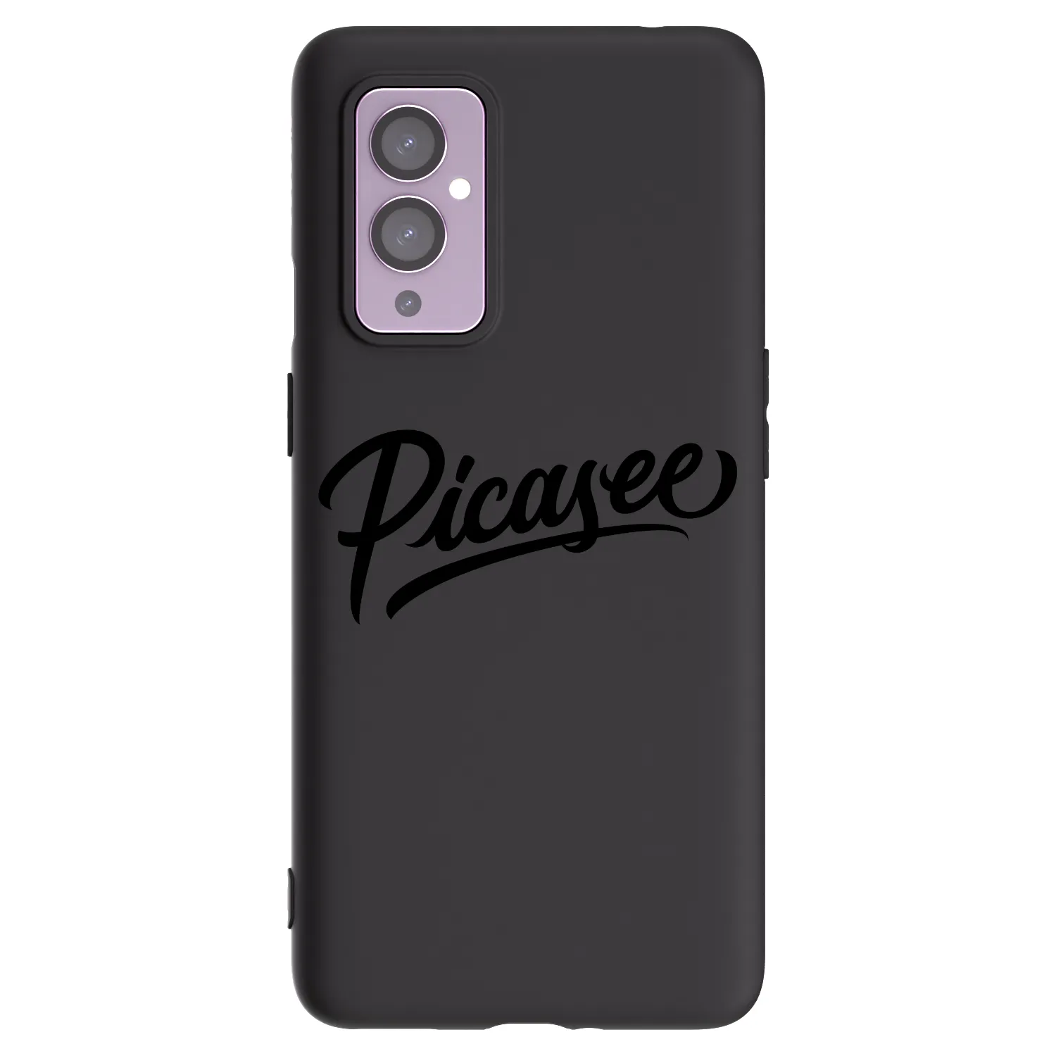 Picasee fekete szilikon tok az alábbi mobiltelefonokra OnePlus 9 - Picasee - old logo - black