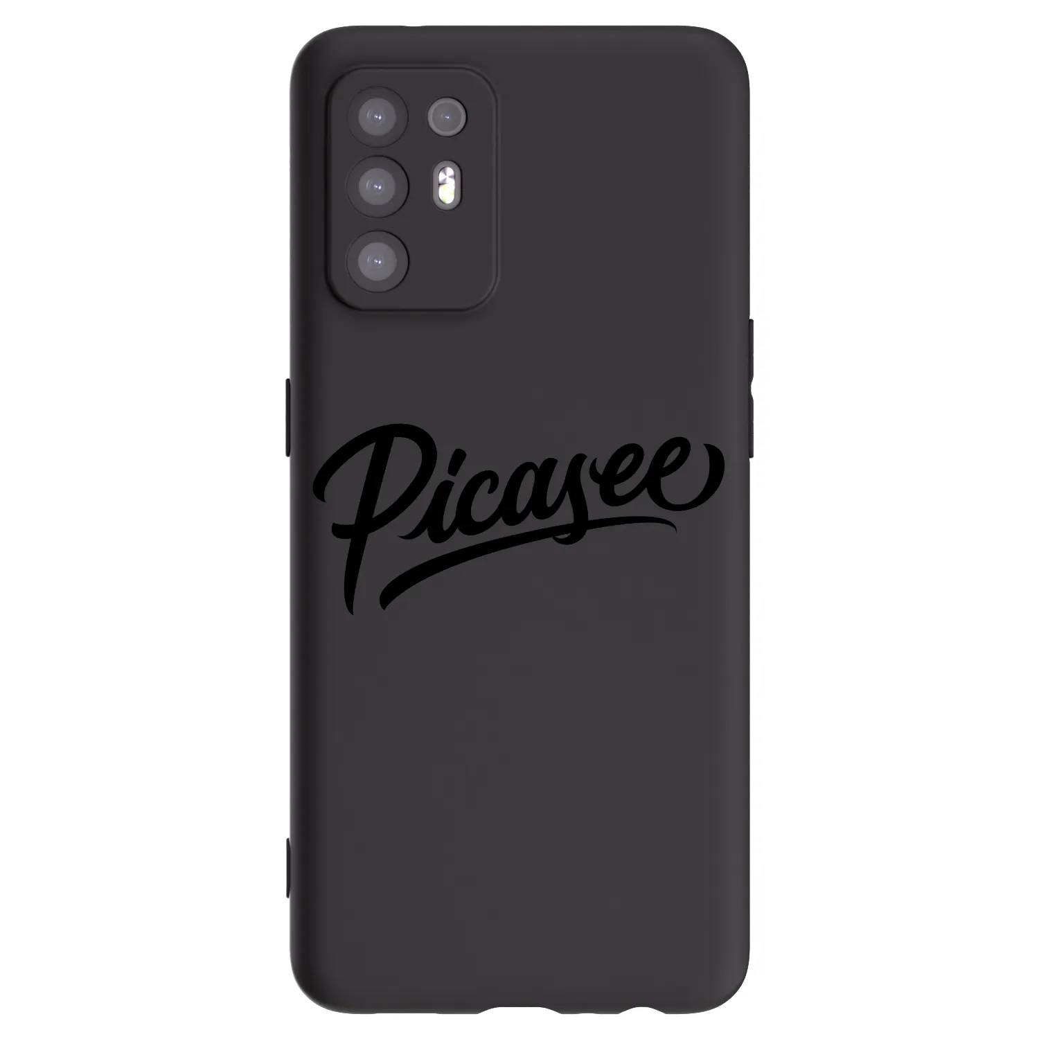Picasee fekete szilikon tok az alábbi mobiltelefonokra OPPO A94 5G - Picasee - old logo - black