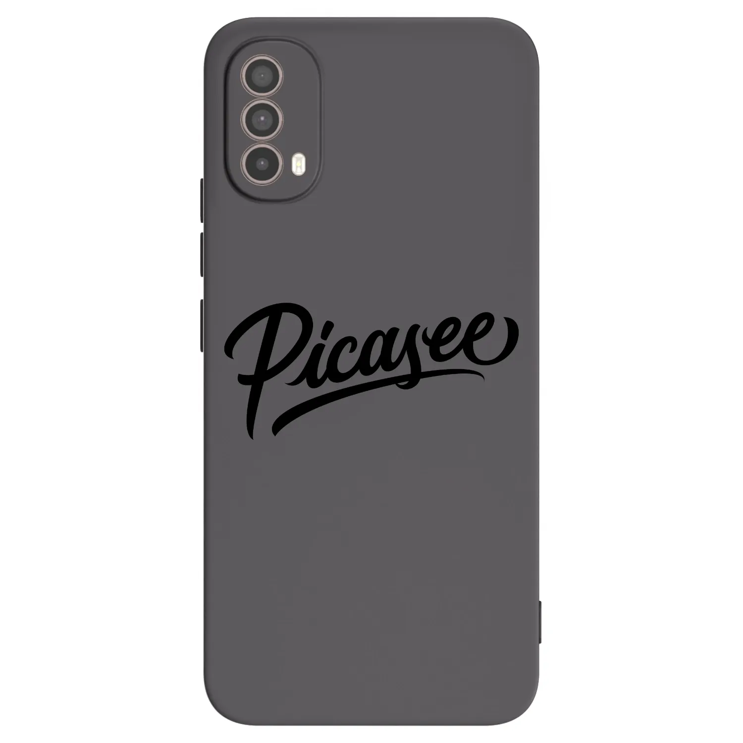 Picasee fekete szilikon tok az alábbi mobiltelefonokra Motorola Moto E40 - Picasee - old logo - black
