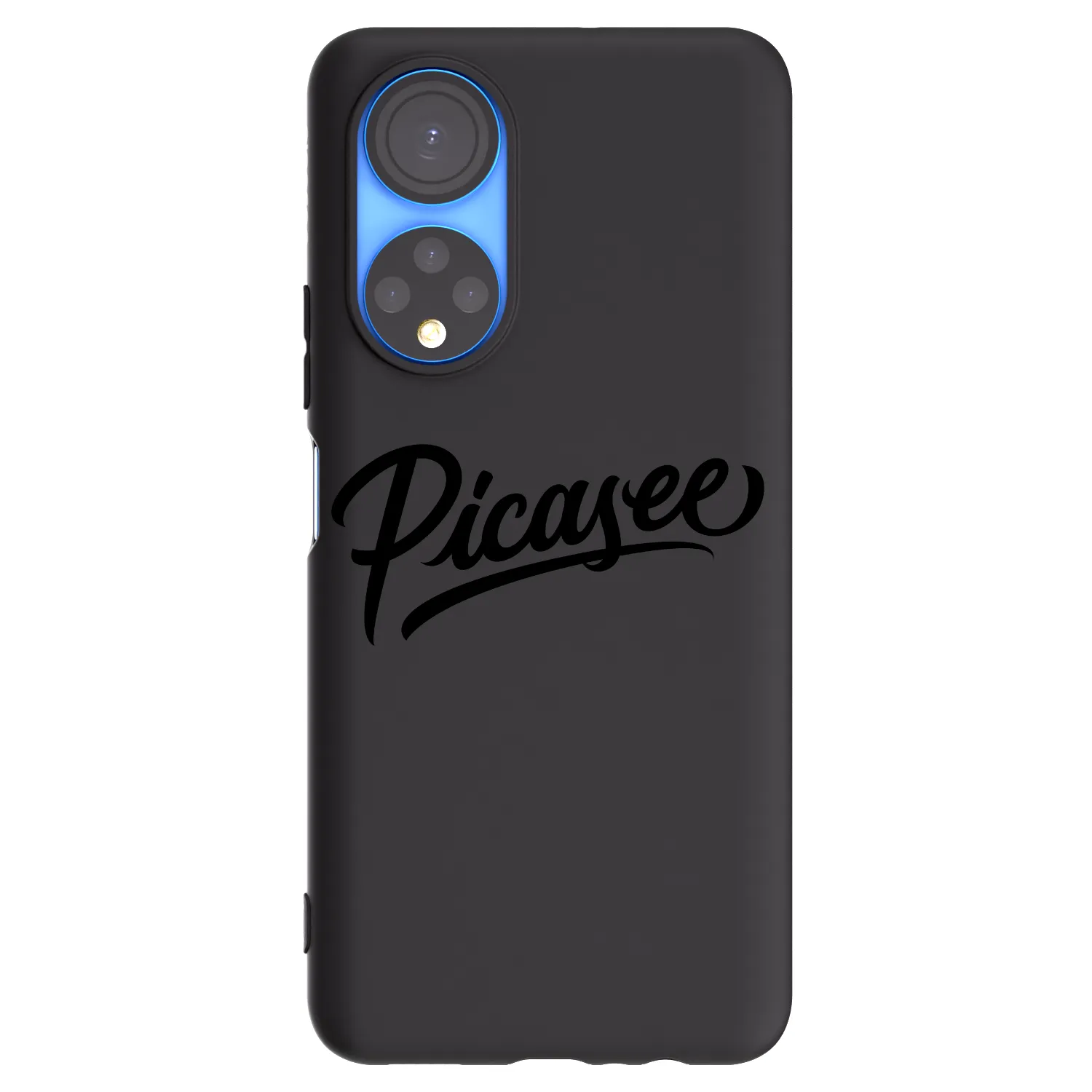 Picasee fekete szilikon tok az alábbi mobiltelefonokra Honor X7 - Picasee - old logo - black