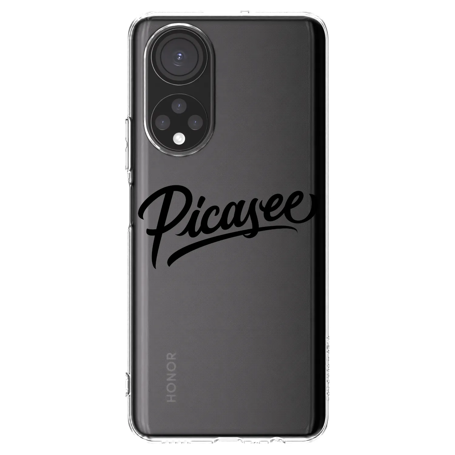 Picasee átlátszó szilikon tok az alábbi mobiltelefonokra Honor X7 - Picasee - old logo - black