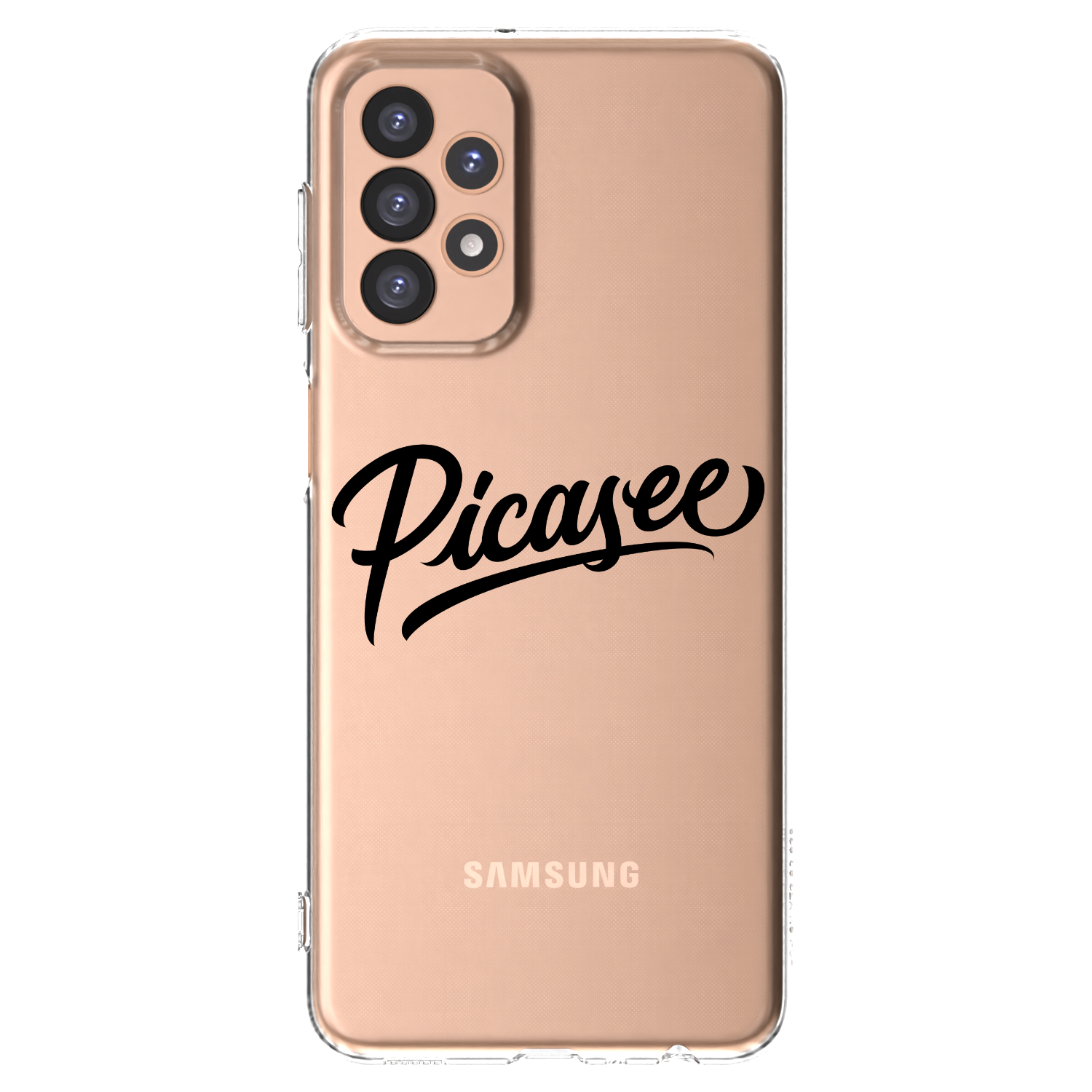 Picasee átlátszó szilikon tok az alábbi mobiltelefonokra Samsung Galaxy A23 A236B 5G - Picasee - old logo - black