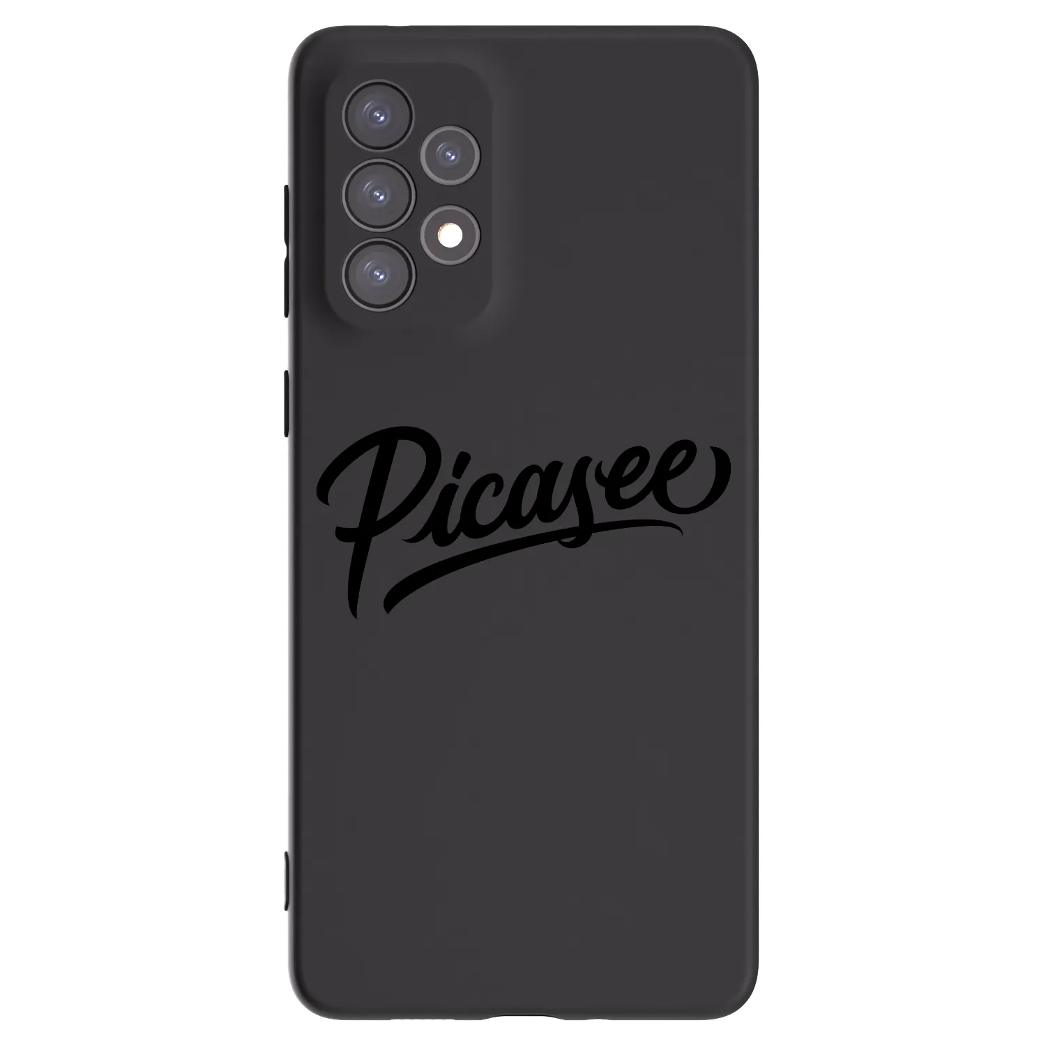 Picasee fekete szilikon tok az alábbi mobiltelefonokra Samsung Galaxy A73 5G - Picasee - old logo - black