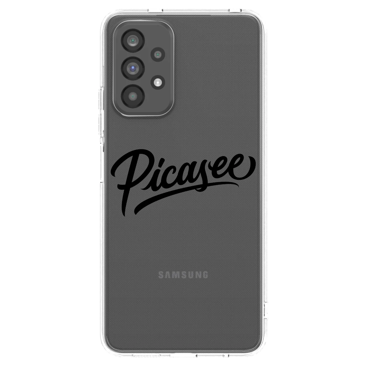 Picasee átlátszó szilikon tok az alábbi mobiltelefonokra Samsung Galaxy A73 5G - Picasee - old logo - black