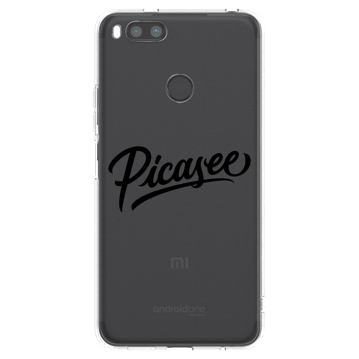 Picasee átlátszó szilikon tok az alábbi mobiltelefonokra Xiaomi Redmi A1 - Picasee - old logo - black