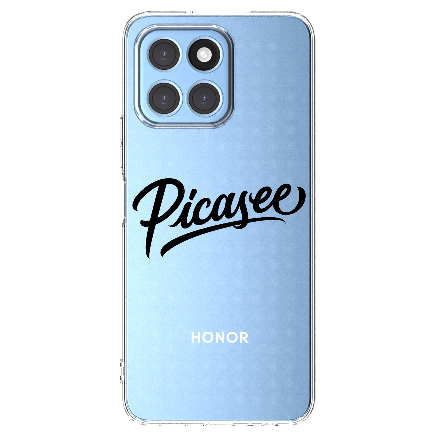 Picasee átlátszó szilikon tok az alábbi mobiltelefonokra Honor X8 5G - Picasee - old logo - black