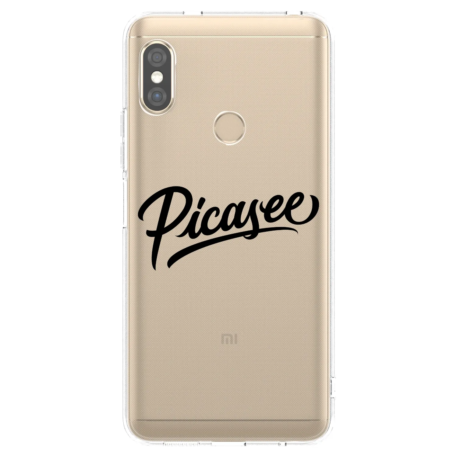Picasee átlátszó szilikon tok az alábbi mobiltelefonokra Xiaomi Redmi Note 5 Global - Picasee - old logo - black