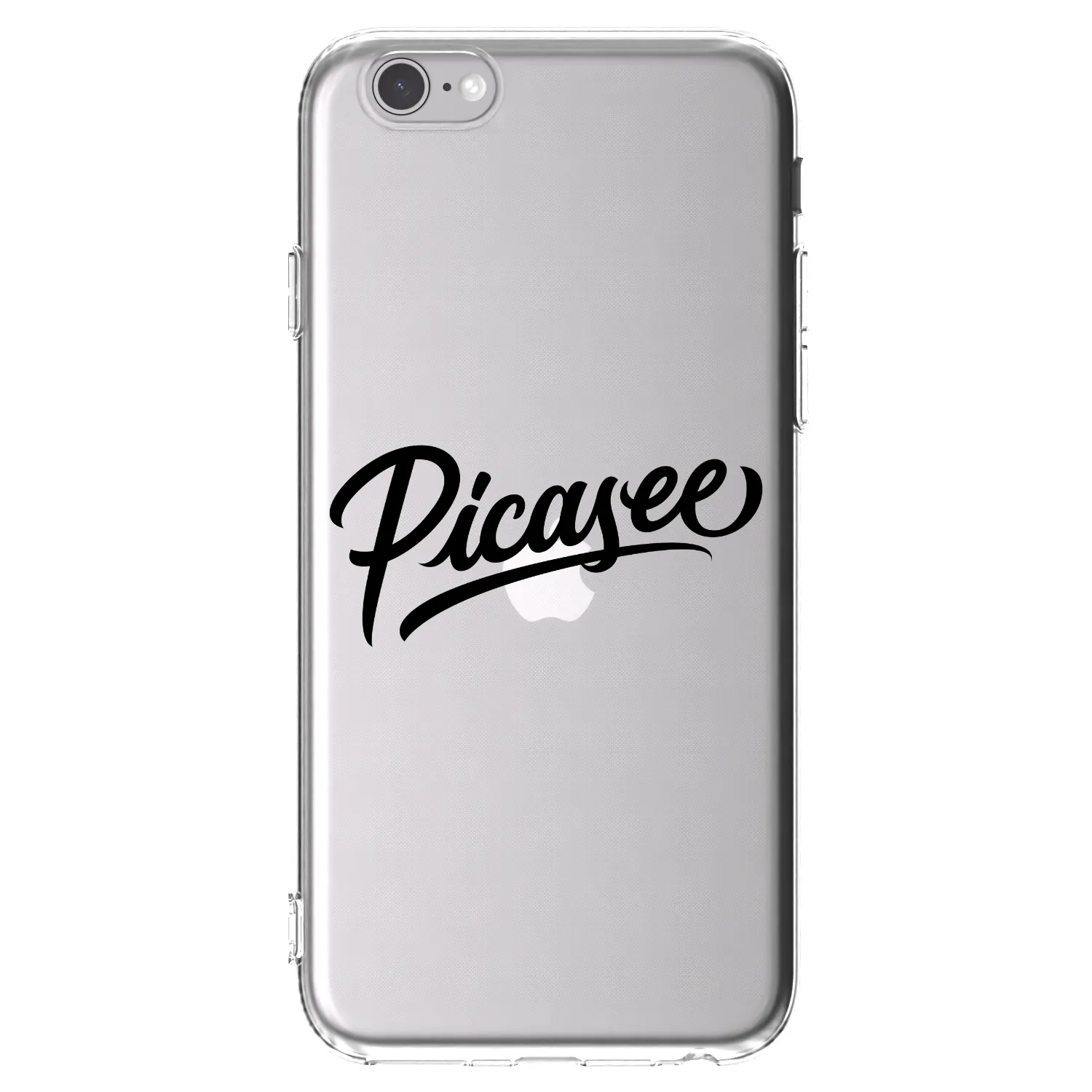 Picasee átlátszó szilikon tok az alábbi mobiltelefonokra Apple iPhone 6/6S - Picasee - old logo - black