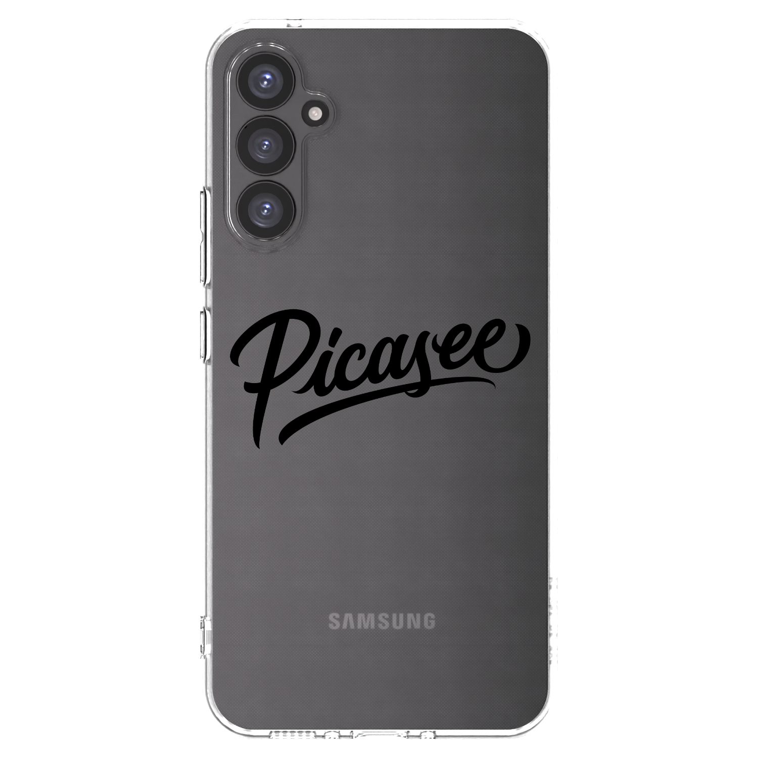 Picasee átlátszó szilikon tok az alábbi mobiltelefonokra Samsung Galaxy A34 5G A346B - Picasee - old logo - black