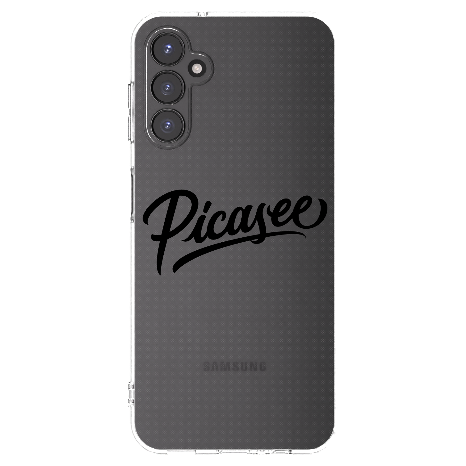 Picasee átlátszó szilikon tok az alábbi mobiltelefonokra Samsung Galaxy A14 4G A145R - Picasee - old logo - black
