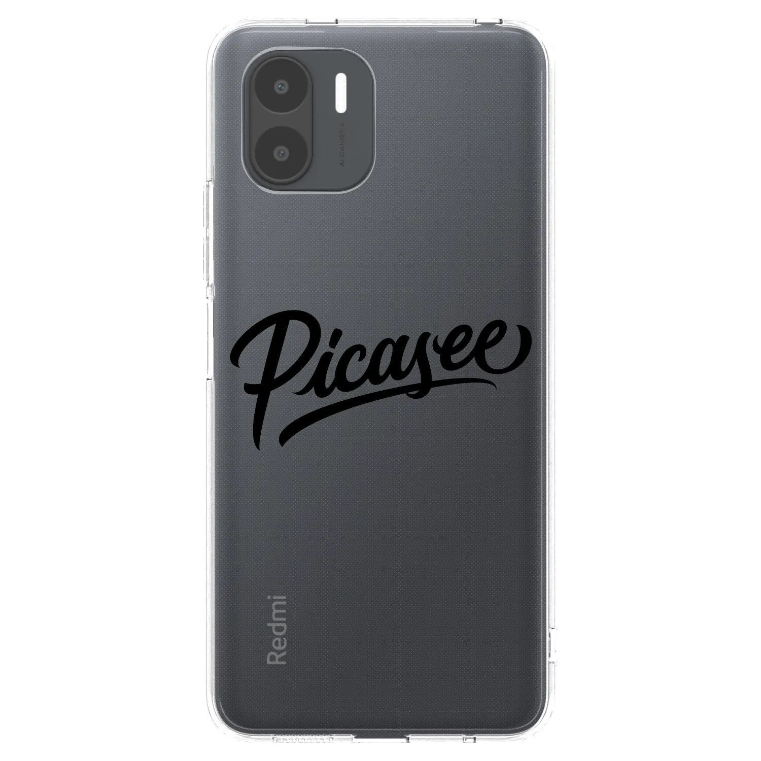 Picasee átlátszó szilikon tok az alábbi mobiltelefonokra Xiaomi Redmi A2 - Picasee - old logo - black