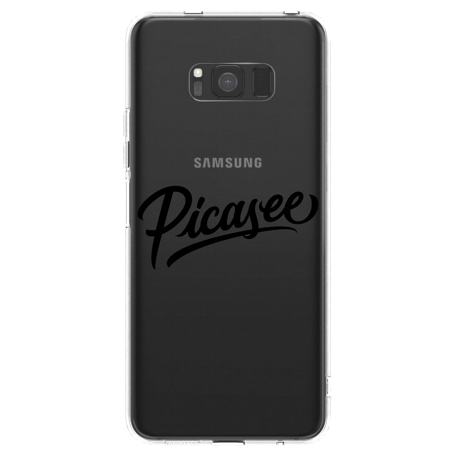 Picasee átlátszó szilikon tok az alábbi mobiltelefonokra Samsung Galaxy S8 G950F - Picasee - old logo - black