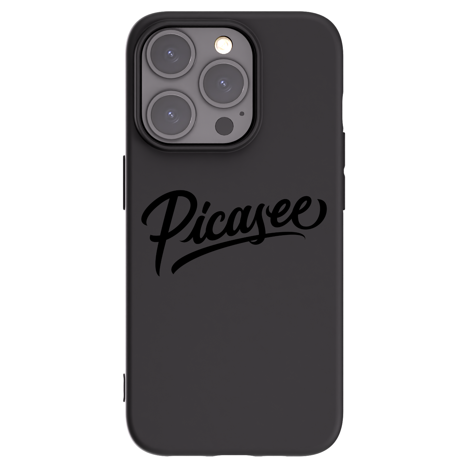 Picasee fekete szilikon tok az alábbi mobiltelefonokra Apple iPhone 15 Pro - Picasee - old logo - black
