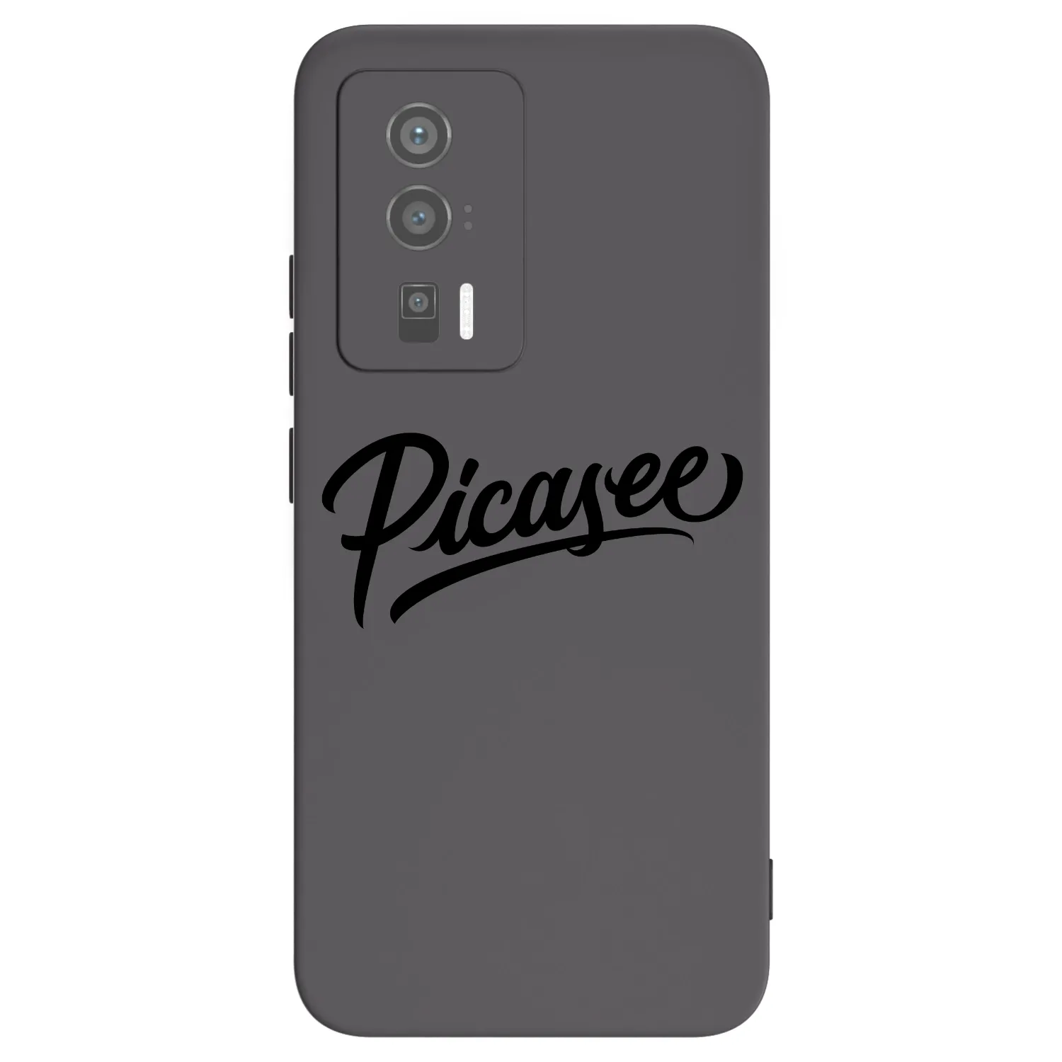 Picasee fekete szilikon tok az alábbi mobiltelefonokra Xiaomi Poco F5 Pro 5G - Picasee - old logo - black