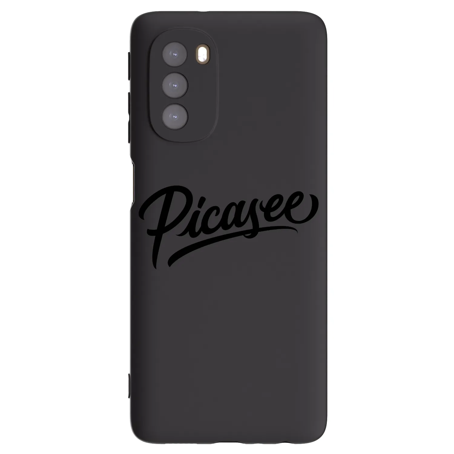 Picasee fekete szilikon tok az alábbi mobiltelefonokra Motorola Moto G51 - Picasee - old logo - black