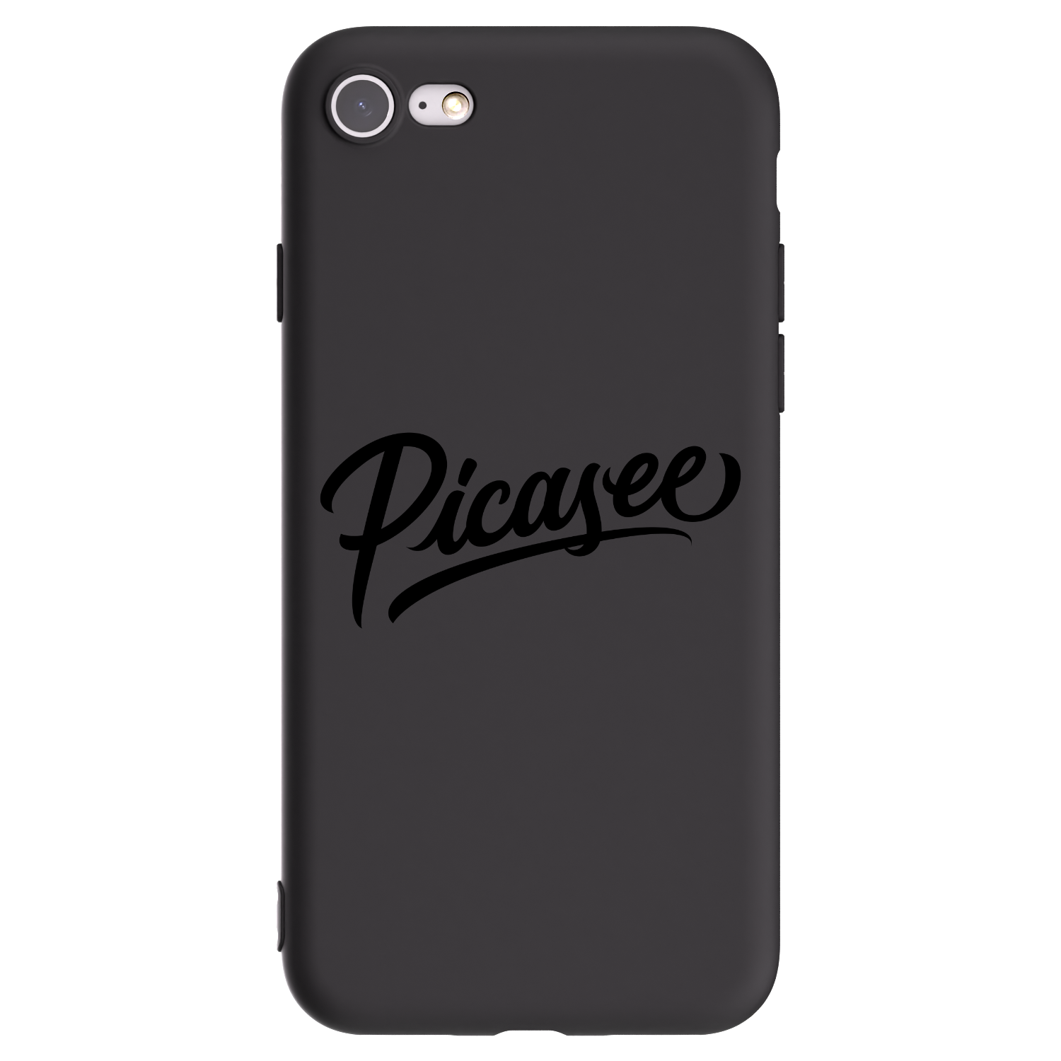 Picasee fekete szilikon tok az alábbi mobiltelefonokra Apple iPhone 7 - Picasee - old logo - black