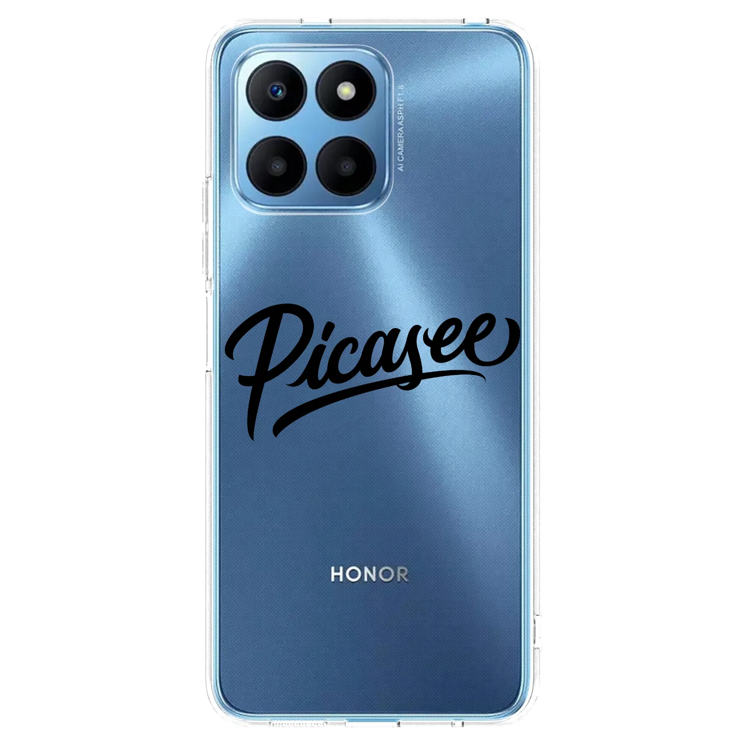 Picasee átlátszó szilikon tok az alábbi mobiltelefonokra Honor 70 Lite - Picasee - old logo - black