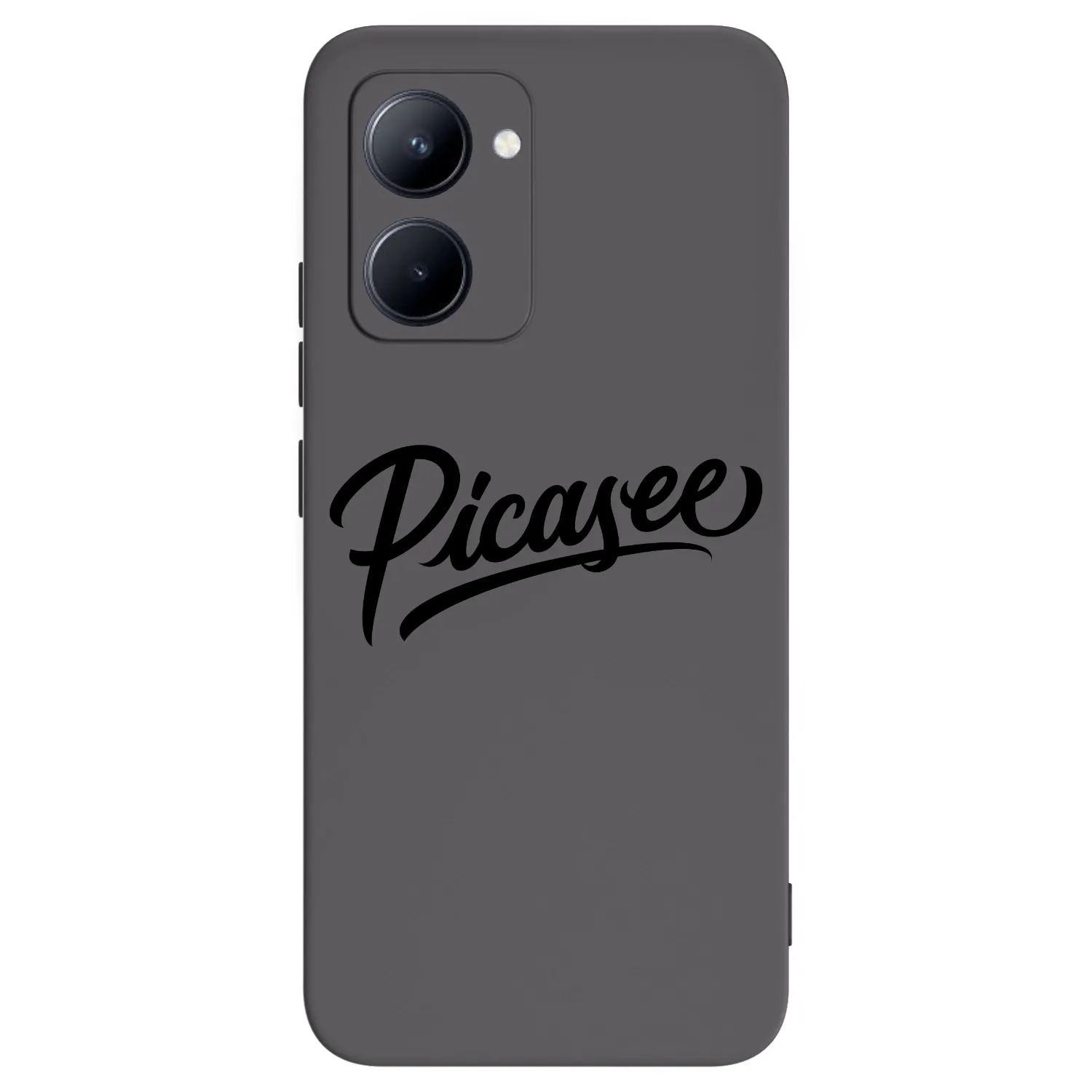 Picasee fekete szilikon tok az alábbi mobiltelefonokra Realme C33 (2023) - Picasee - old logo - black