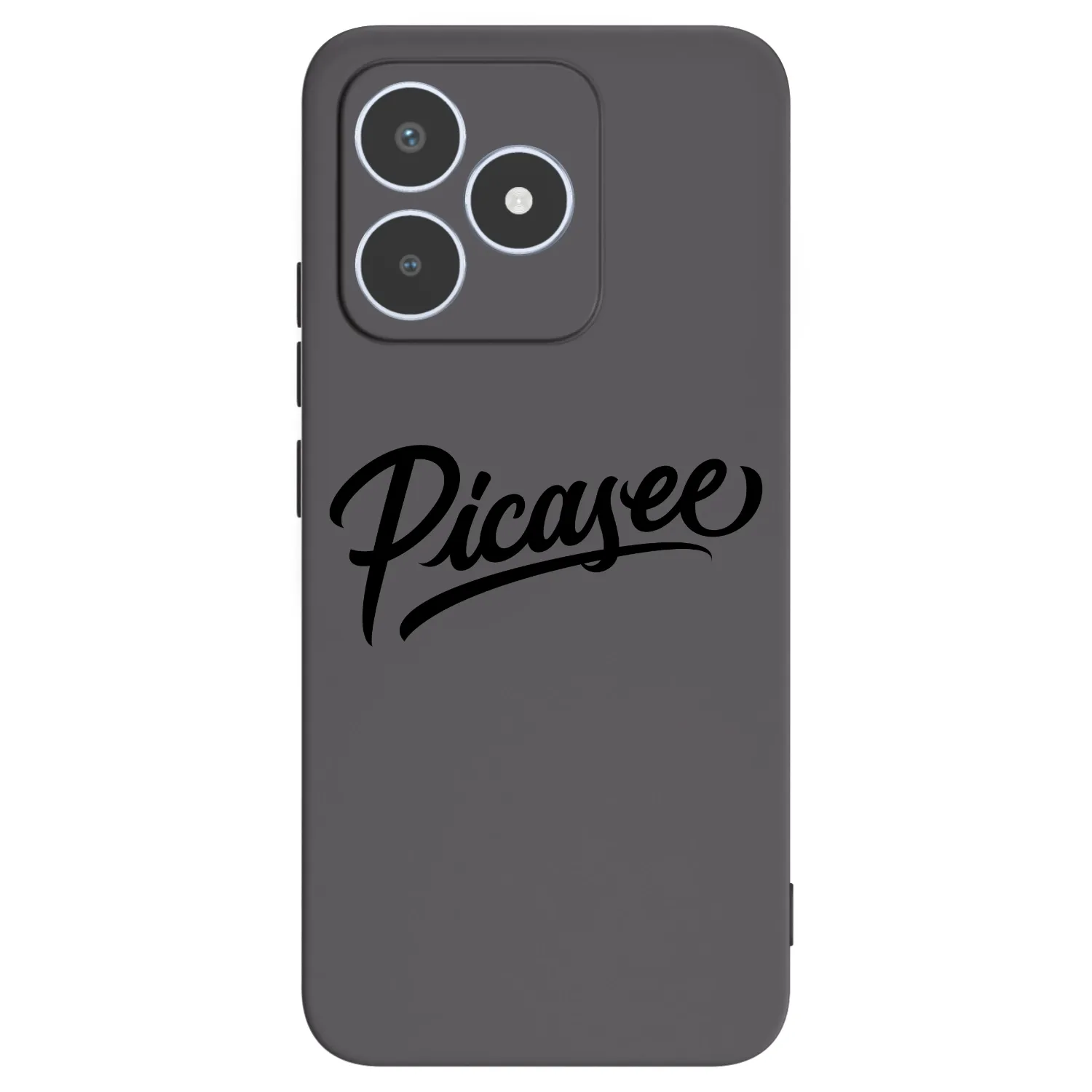 Picasee fekete szilikon tok az alábbi mobiltelefonokra Realme C53 - Picasee - old logo - black
