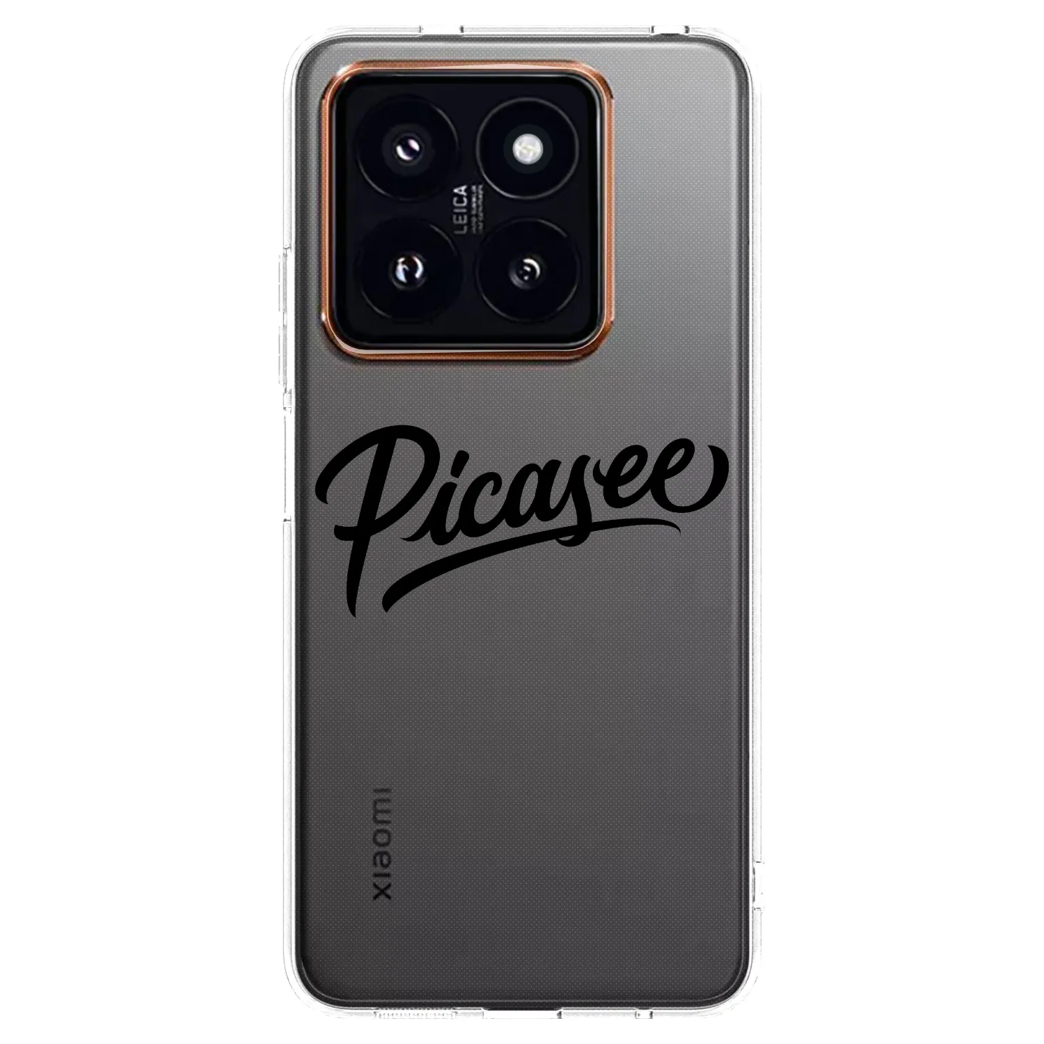 Picasee átlátszó szilikon tok az alábbi mobiltelefonokra Xiaomi 14 Pro - Picasee - old logo - black