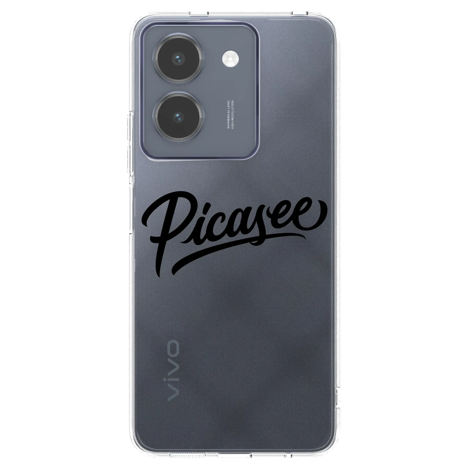 Picasee átlátszó szilikon tok az alábbi mobiltelefonokra Vivo Y36 4G - Picasee - old logo - black