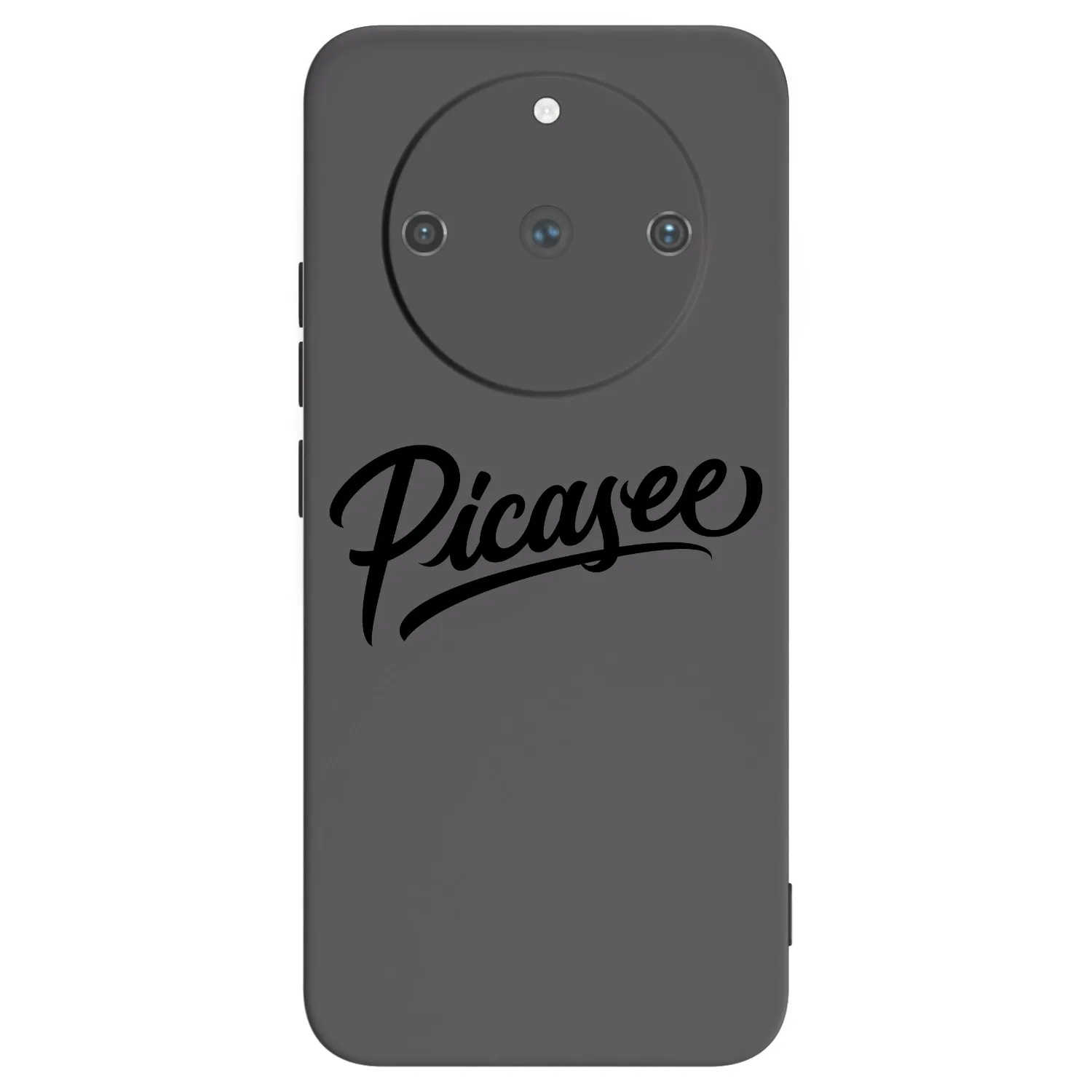Picasee fekete szilikon tok az alábbi mobiltelefonokra Realme 11 Pro+ - Picasee - old logo - black