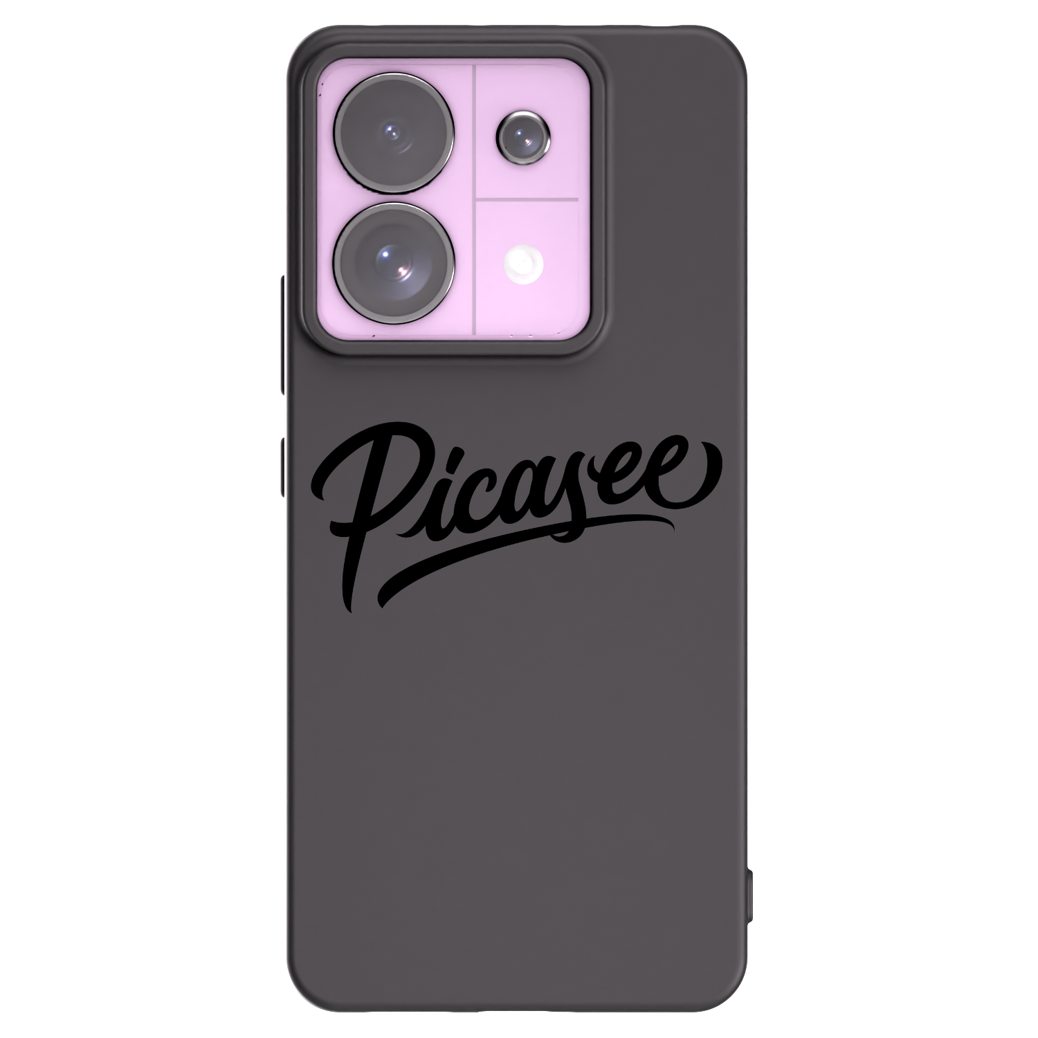 Picasee fekete szilikon tok az alábbi mobiltelefonokra Xiaomi Redmi Note 13 Pro 5G - Picasee - old logo - black