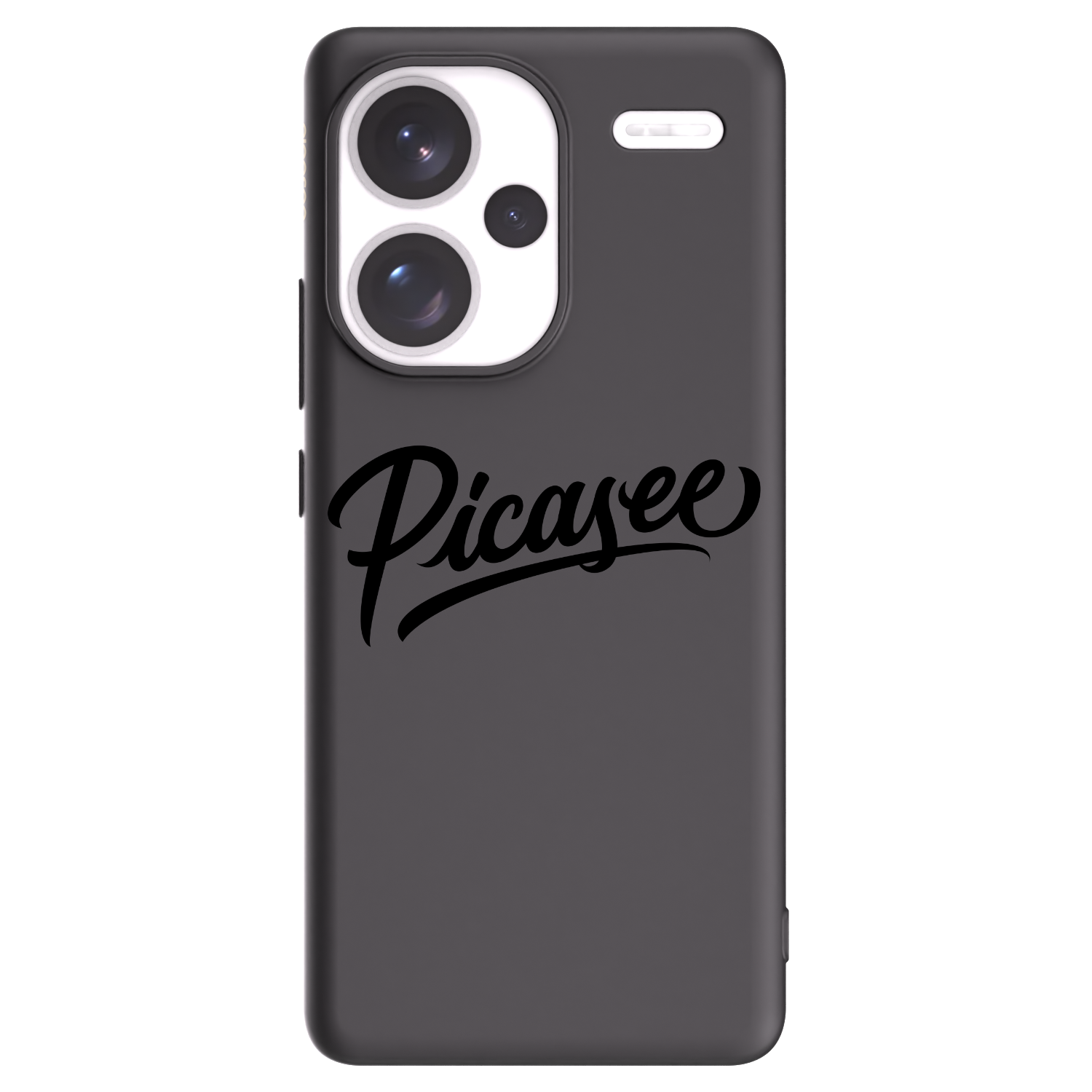 Picasee fekete szilikon tok az alábbi mobiltelefonokra Xiaomi Redmi Note 13 Pro+ 5G - Picasee - old logo - black