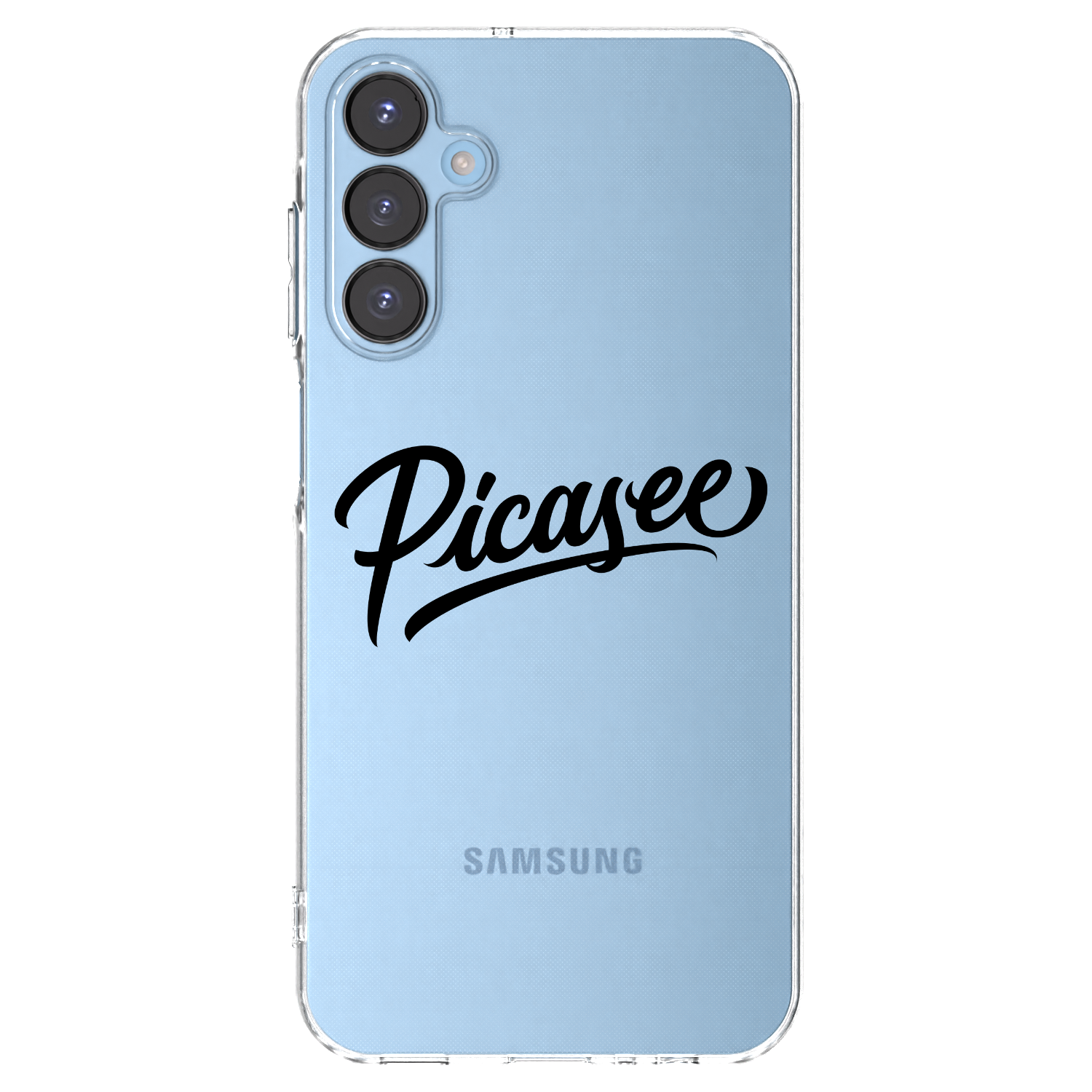 Picasee átlátszó szilikon tok az alábbi mobiltelefonokra Samsung Galaxy A15 A156B 5G - Picasee - old logo - black