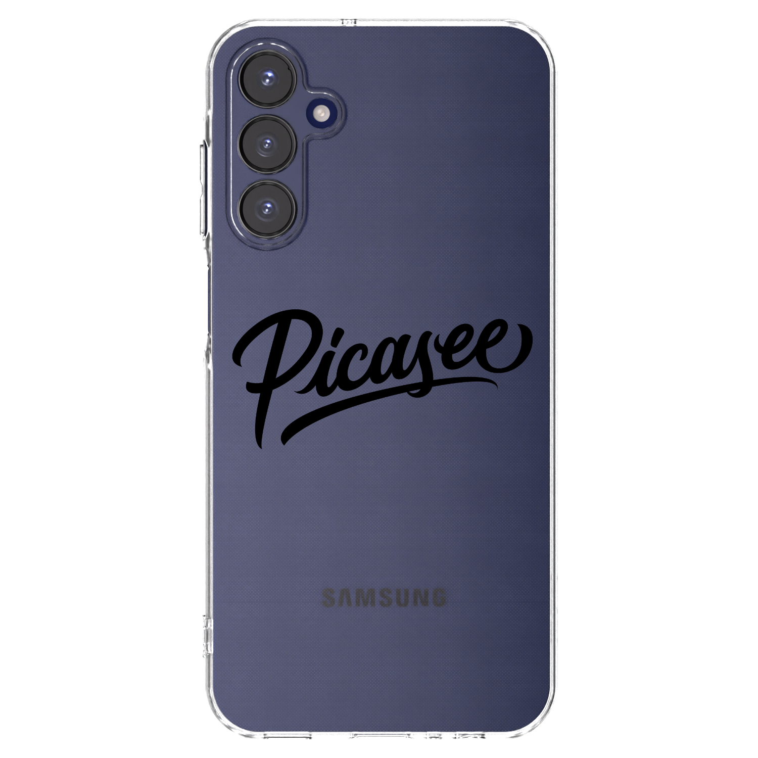 Picasee átlátszó szilikon tok az alábbi mobiltelefonokra Samsung Galaxy A15 A155F 4G - Picasee - old logo - black