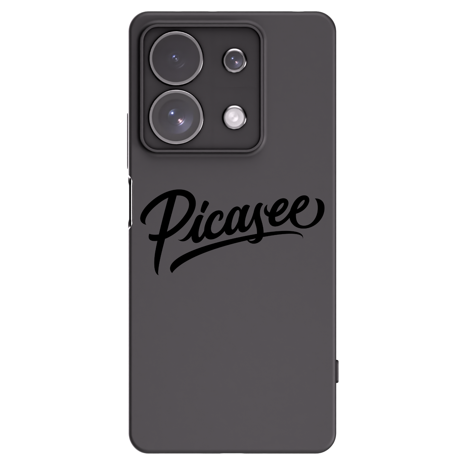 Picasee fekete szilikon tok az alábbi mobiltelefonokra Xiaomi Redmi Note 13 Pro 4G - Picasee - old logo - black