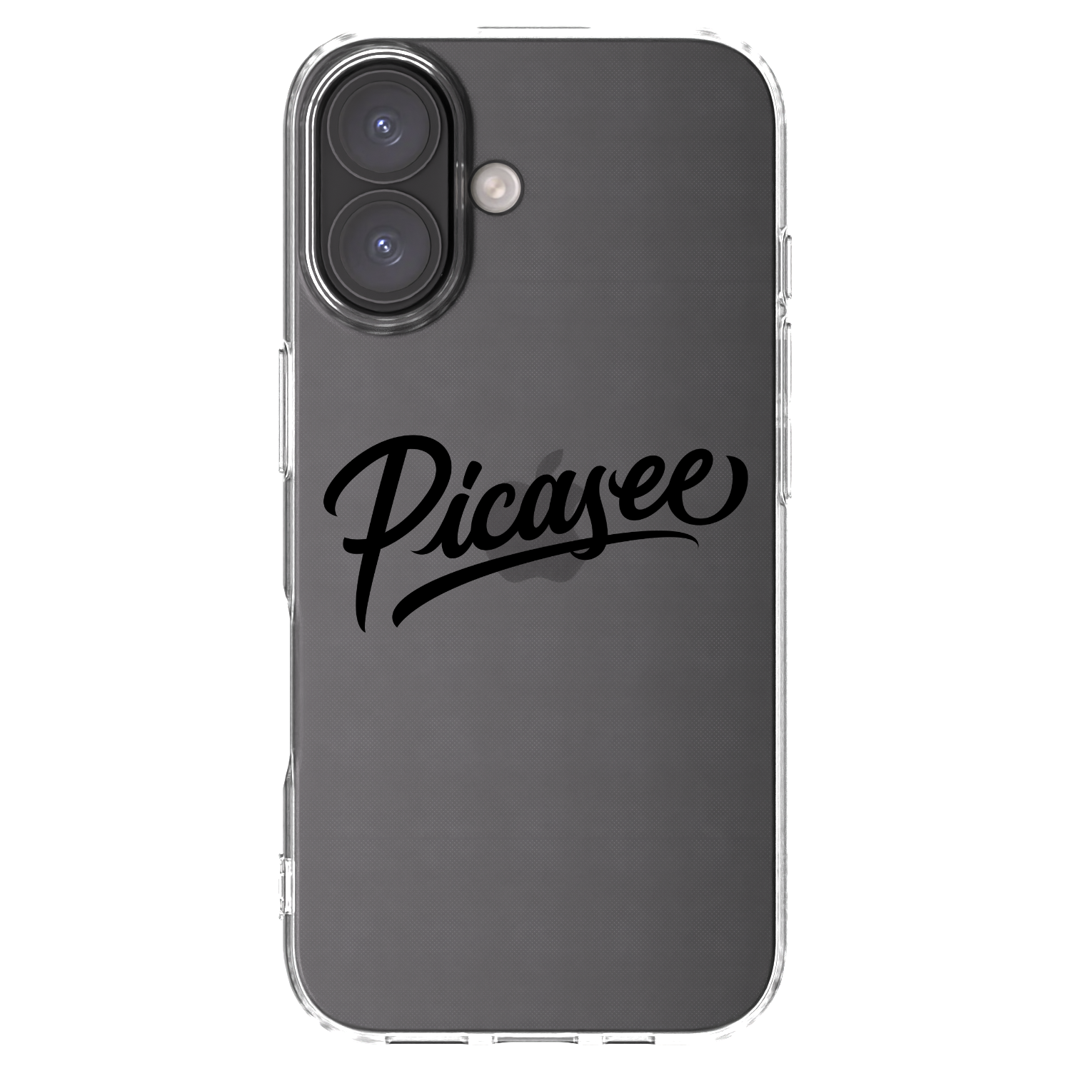 Picasee átlátszó szilikon tok az alábbi mobiltelefonokra Apple iPhone 16 - Picasee - old logo - black