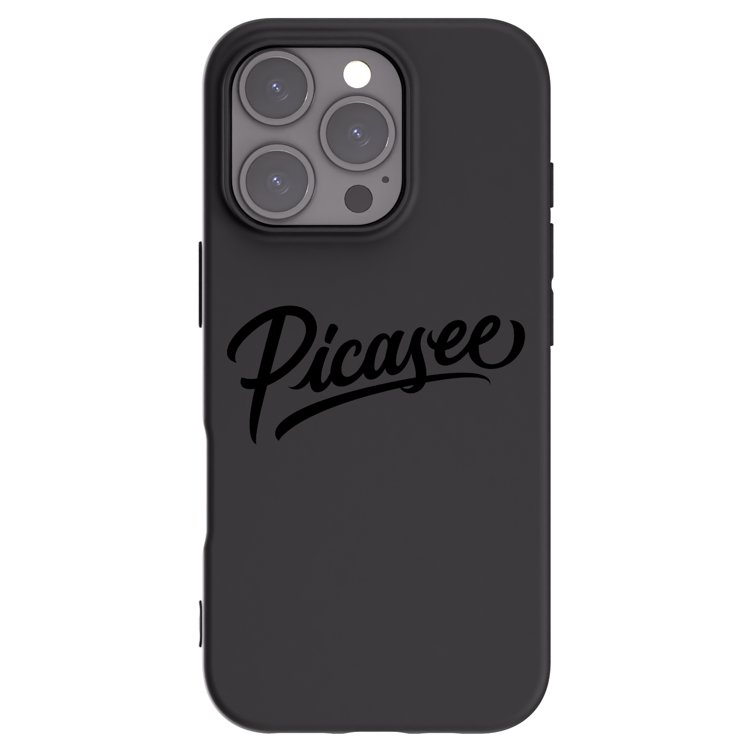 Picasee fekete szilikon tok az alábbi mobiltelefonokra Apple iPhone 16 Pro - Picasee - old logo - black