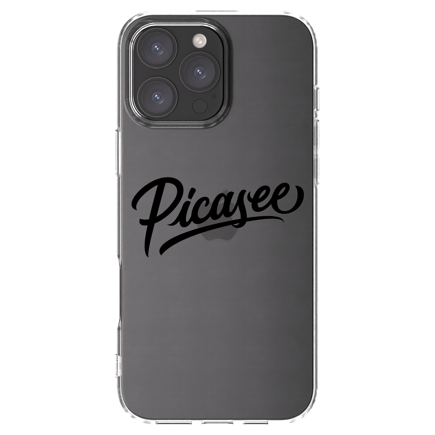 Picasee átlátszó szilikon tok az alábbi mobiltelefonokra Apple iPhone 16 Pro Max - Picasee - old logo - black