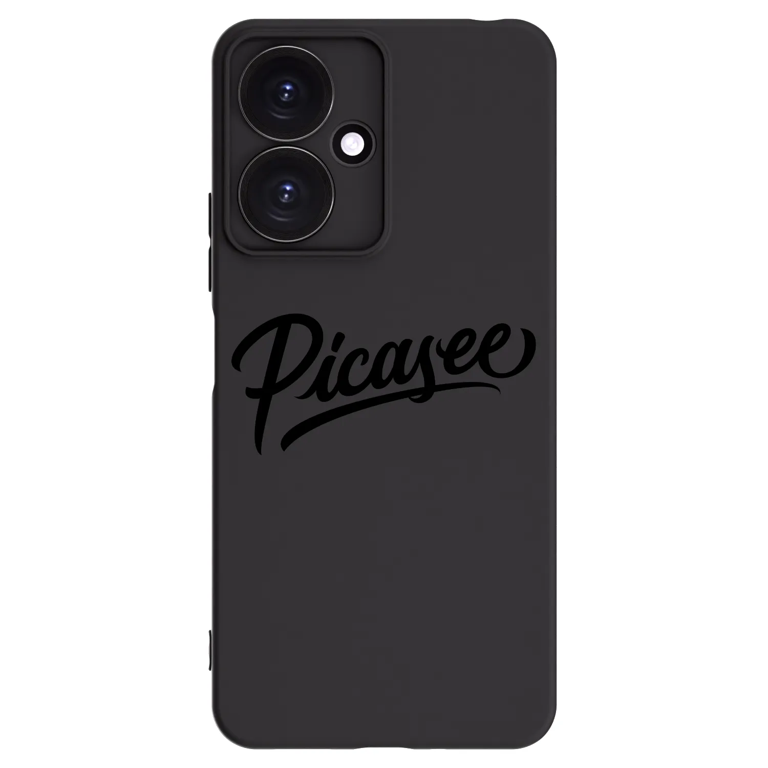 Picasee fekete szilikon tok az alábbi mobiltelefonokra Xiaomi Redmi 13C 5G - Picasee - old logo - black