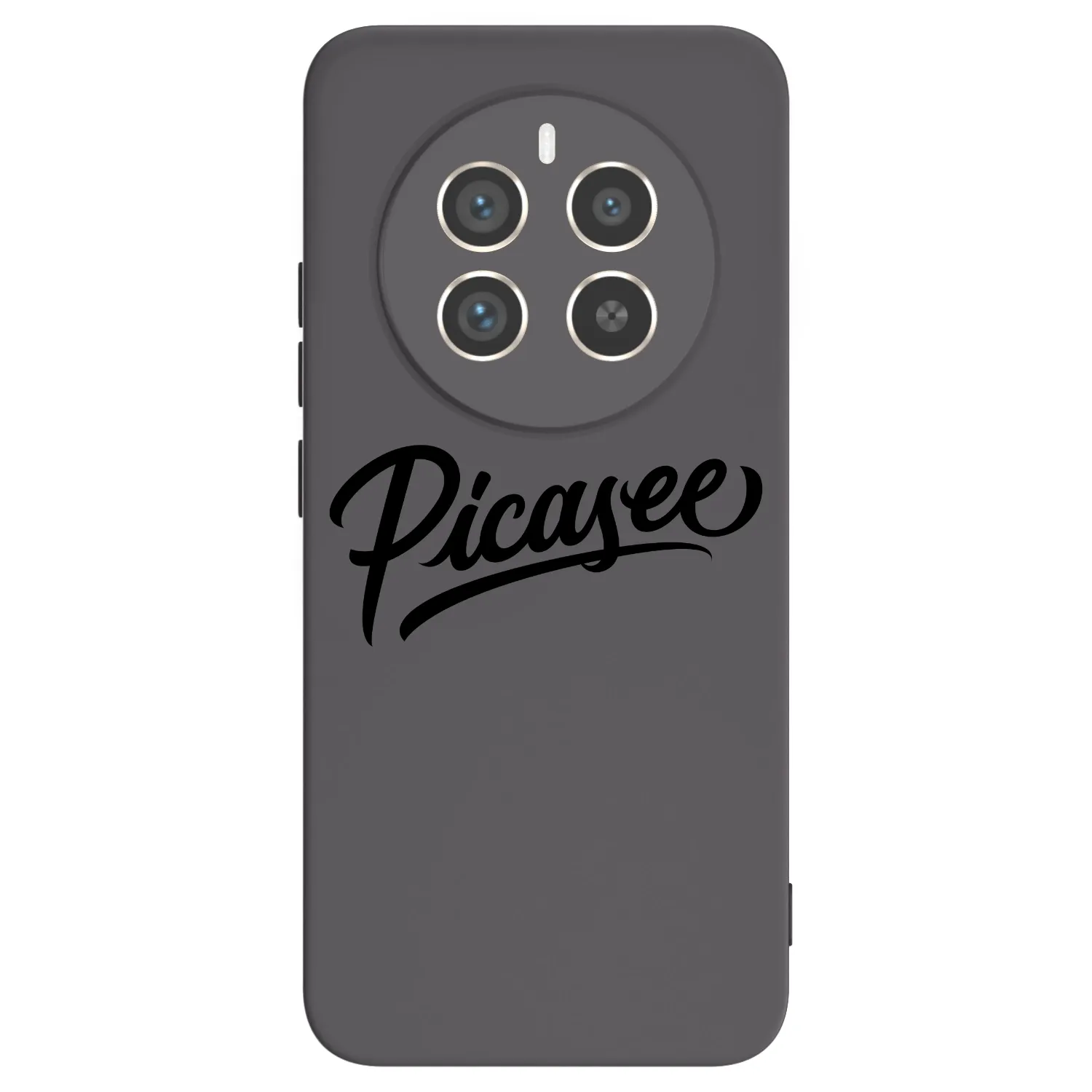 Picasee fekete szilikon tok az alábbi mobiltelefonokra Realme 12 Pro 5G - Picasee - old logo - black