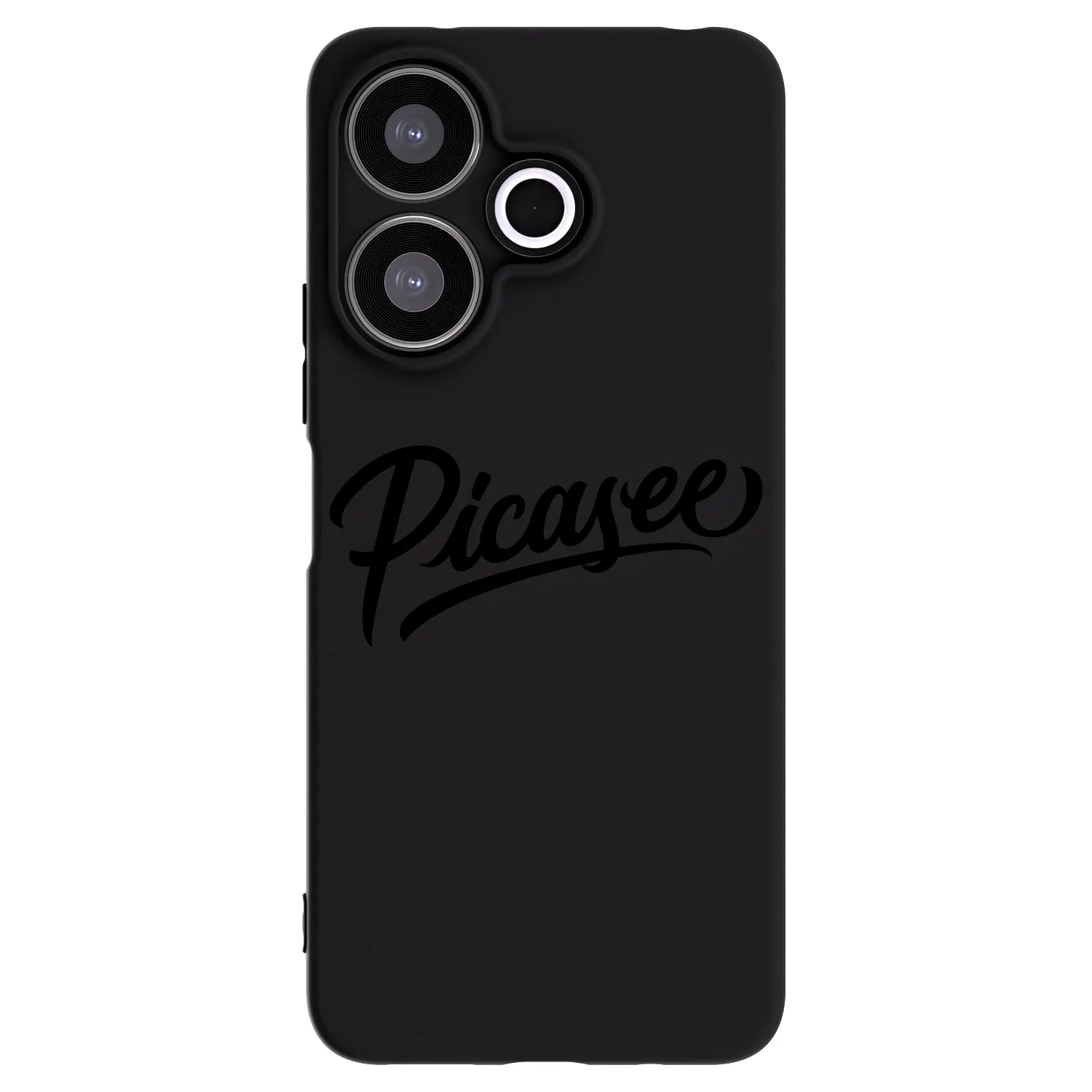 Picasee fekete szilikon tok az alábbi mobiltelefonokra Xiaomi Redmi 13 4G - Picasee - old logo - black