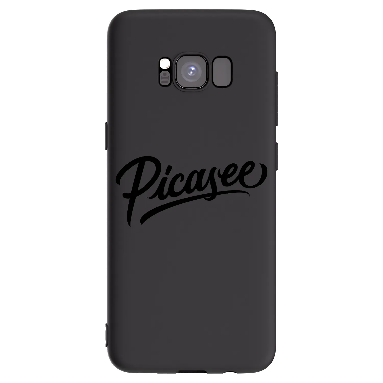Picasee fekete szilikon tok az alábbi mobiltelefonokra Samsung Galaxy S8 G950F - Picasee - old logo - black