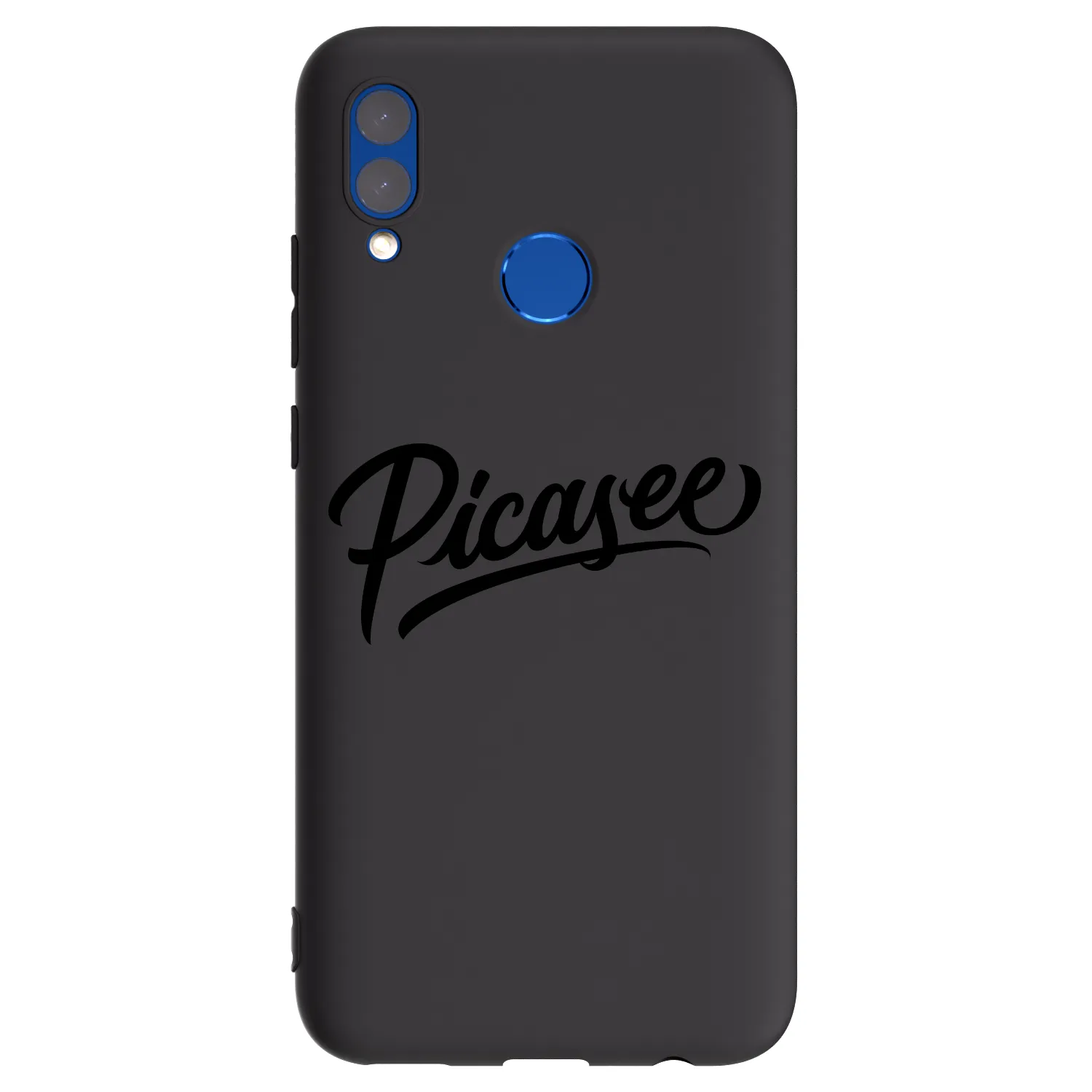 Picasee fekete szilikon tok az alábbi mobiltelefonokra Honor 10 Lite - Picasee - old logo - black