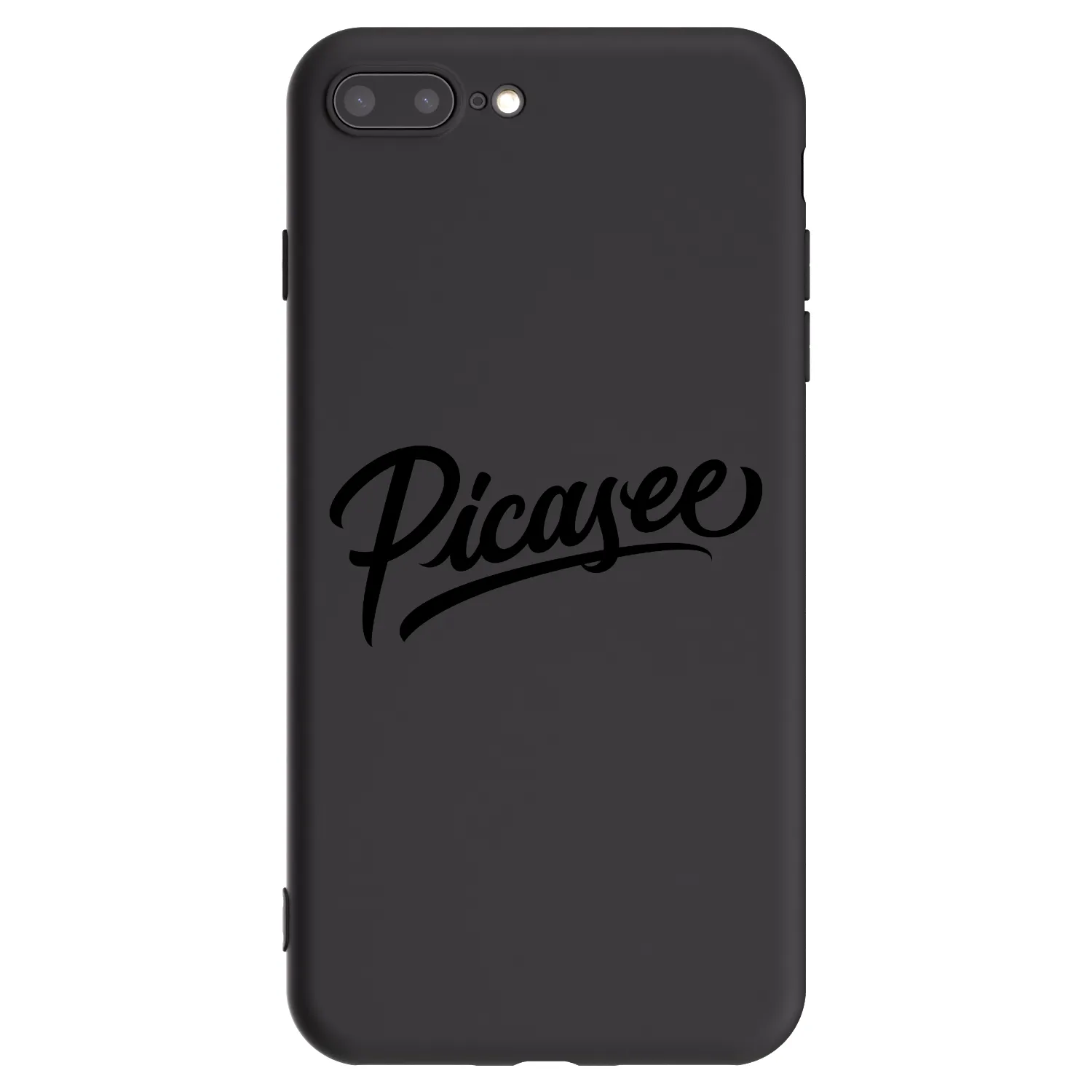 Picasee fekete szilikon tok az alábbi mobiltelefonokra Apple iPhone 7 Plus - Picasee - old logo - black