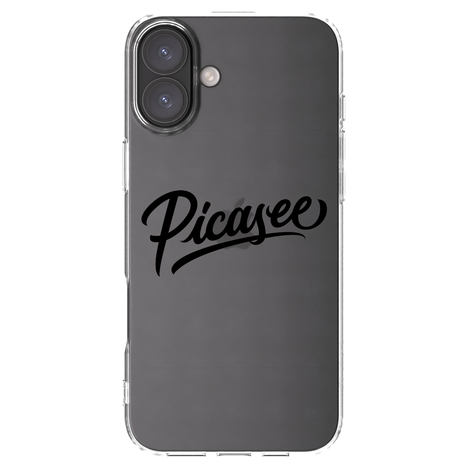 Picasee átlátszó szilikon tok az alábbi mobiltelefonokra Apple iPhone 16 Plus - Picasee - old logo - black