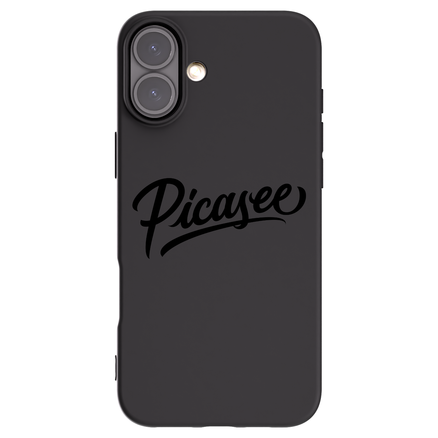 Picasee fekete szilikon tok az alábbi mobiltelefonokra Apple iPhone 16 Plus - Picasee - old logo - black