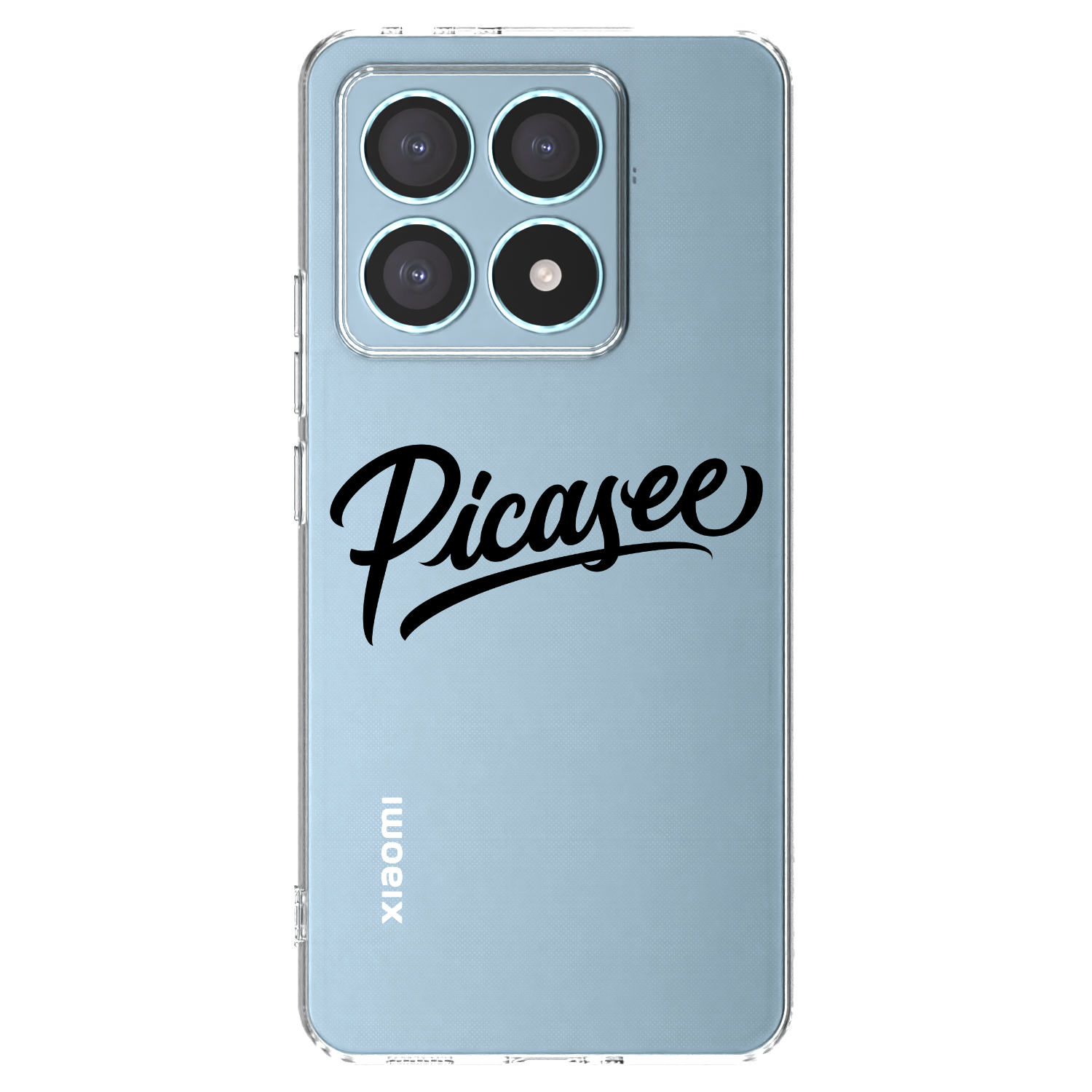 Picasee átlátszó szilikon tok az alábbi mobiltelefonokra Xiaomi 14T Pro - Picasee - old logo - black