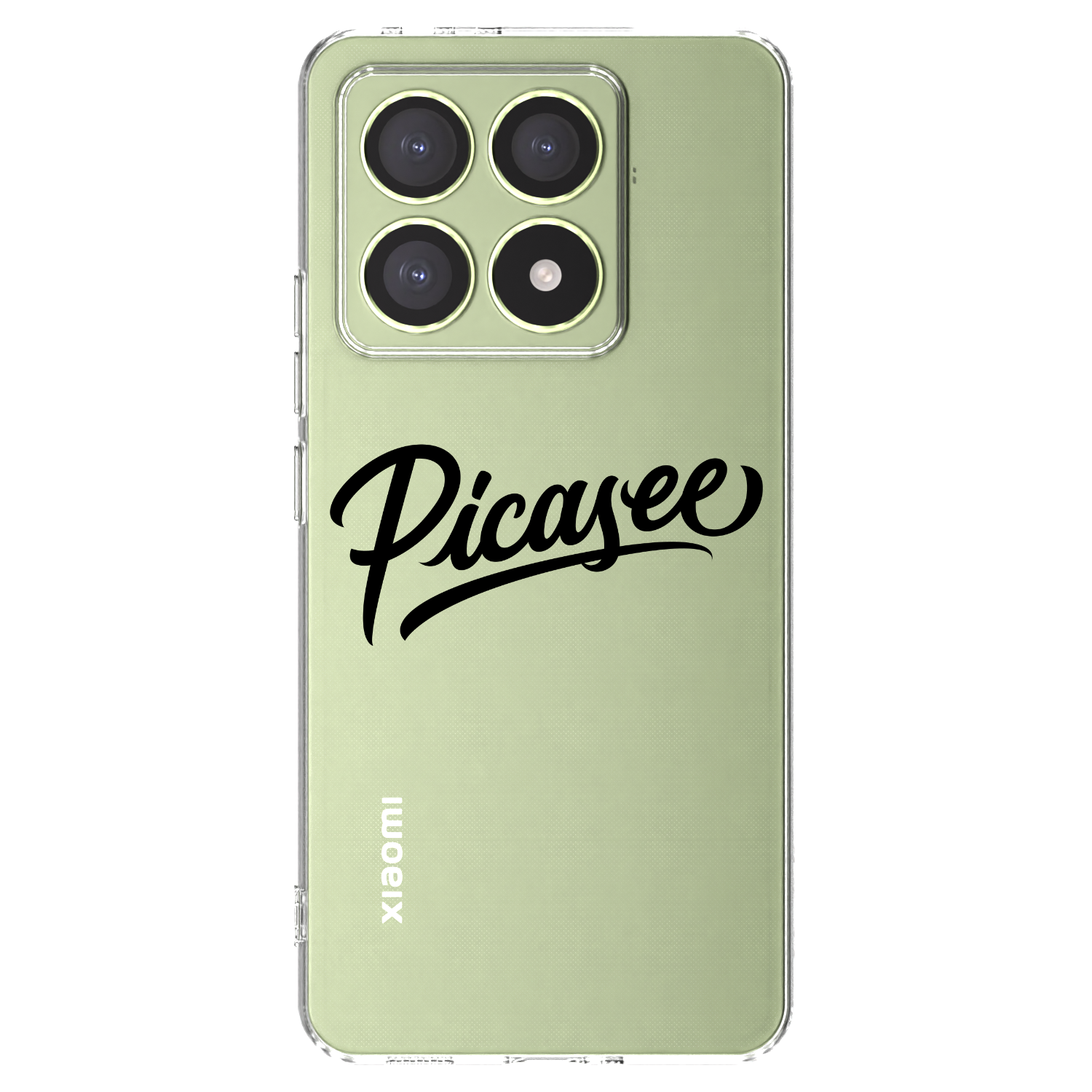 Picasee átlátszó szilikon tok az alábbi mobiltelefonokra Xiaomi 14T - Picasee - old logo - black