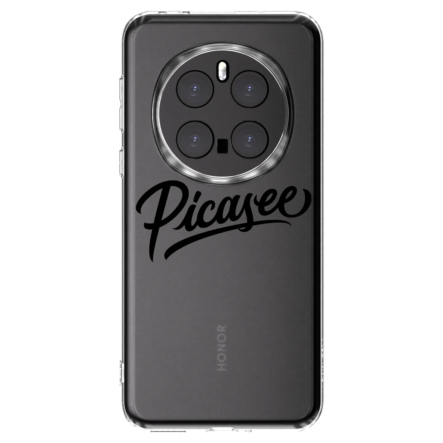 Picasee átlátszó szilikon tok az alábbi mobiltelefonokra Honor Magic7 Pro 5G - Picasee - old logo - black